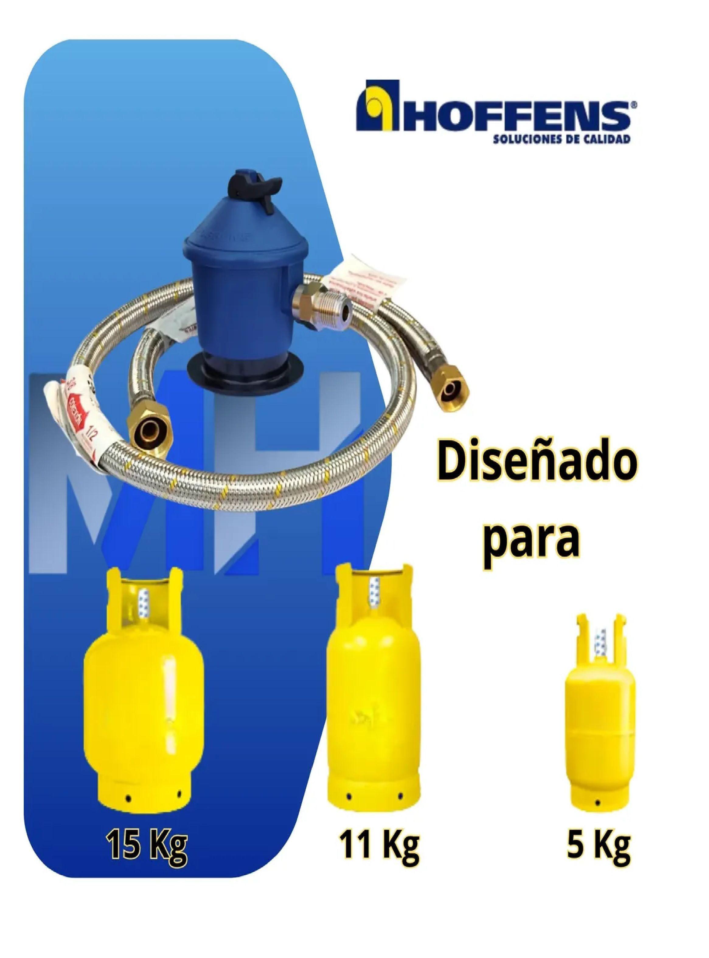 Kit Regulador Gas 5-11-15kg + Flexible 1mt Certificado Sec-3