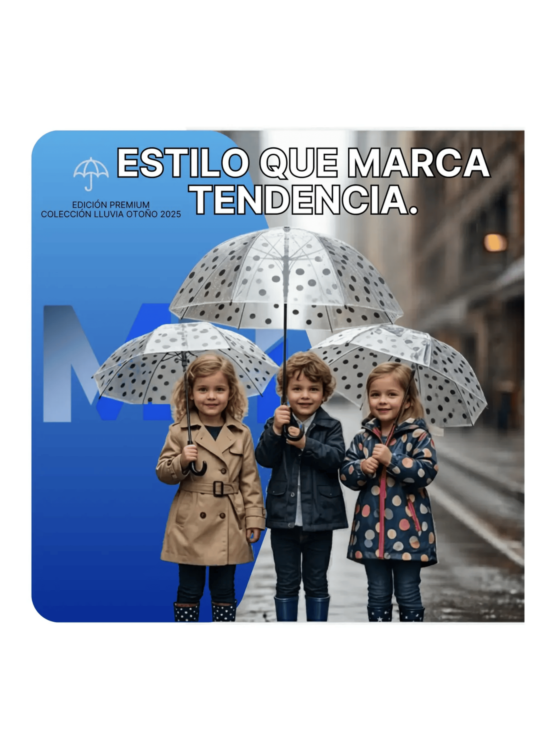 Paraguas Ni os Transparente Infantil Automatico De 90 Cm Negro-3
