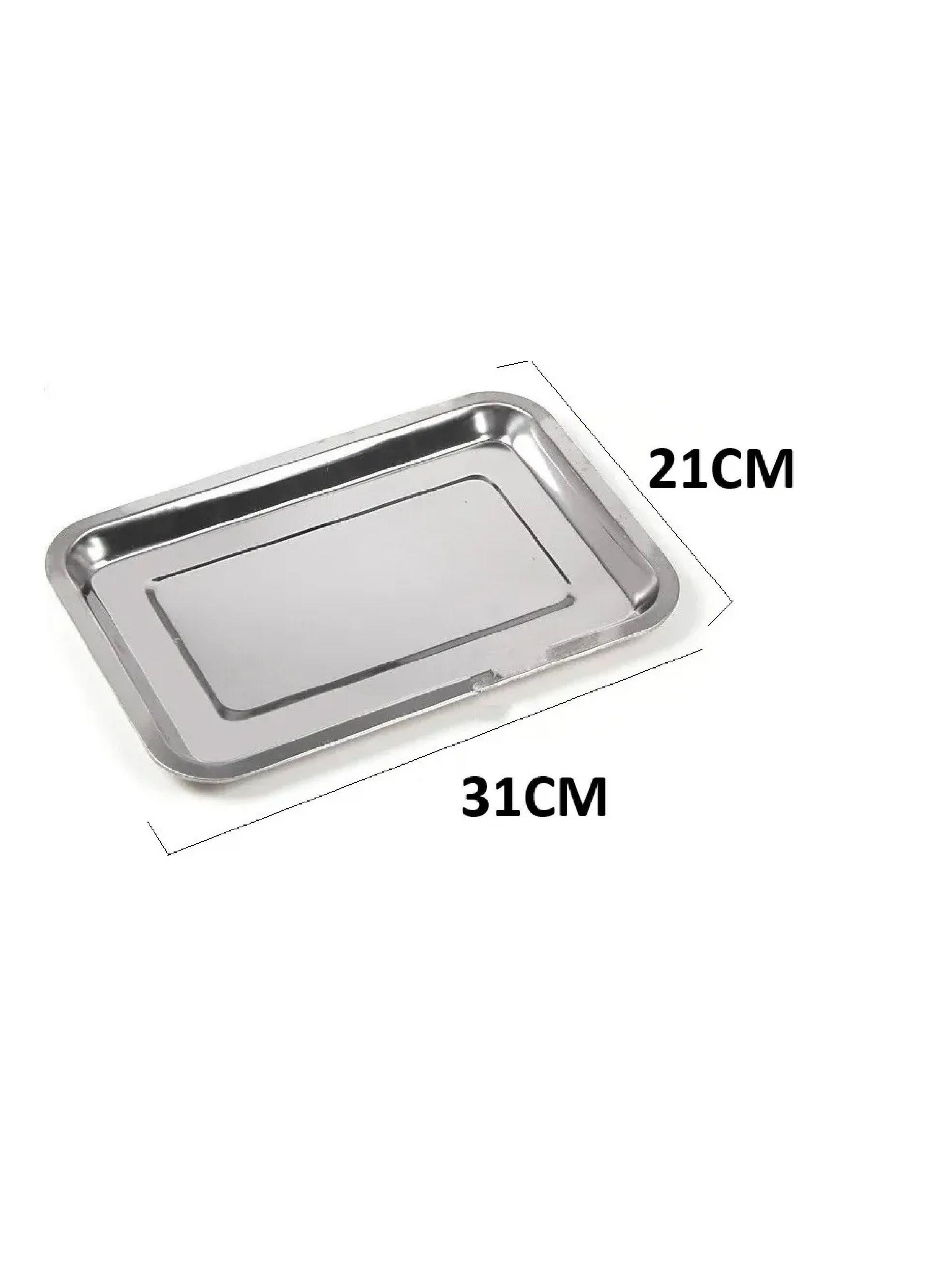 Bandeja Para Instrumentos Rectangular De Acero Quirurgico-2