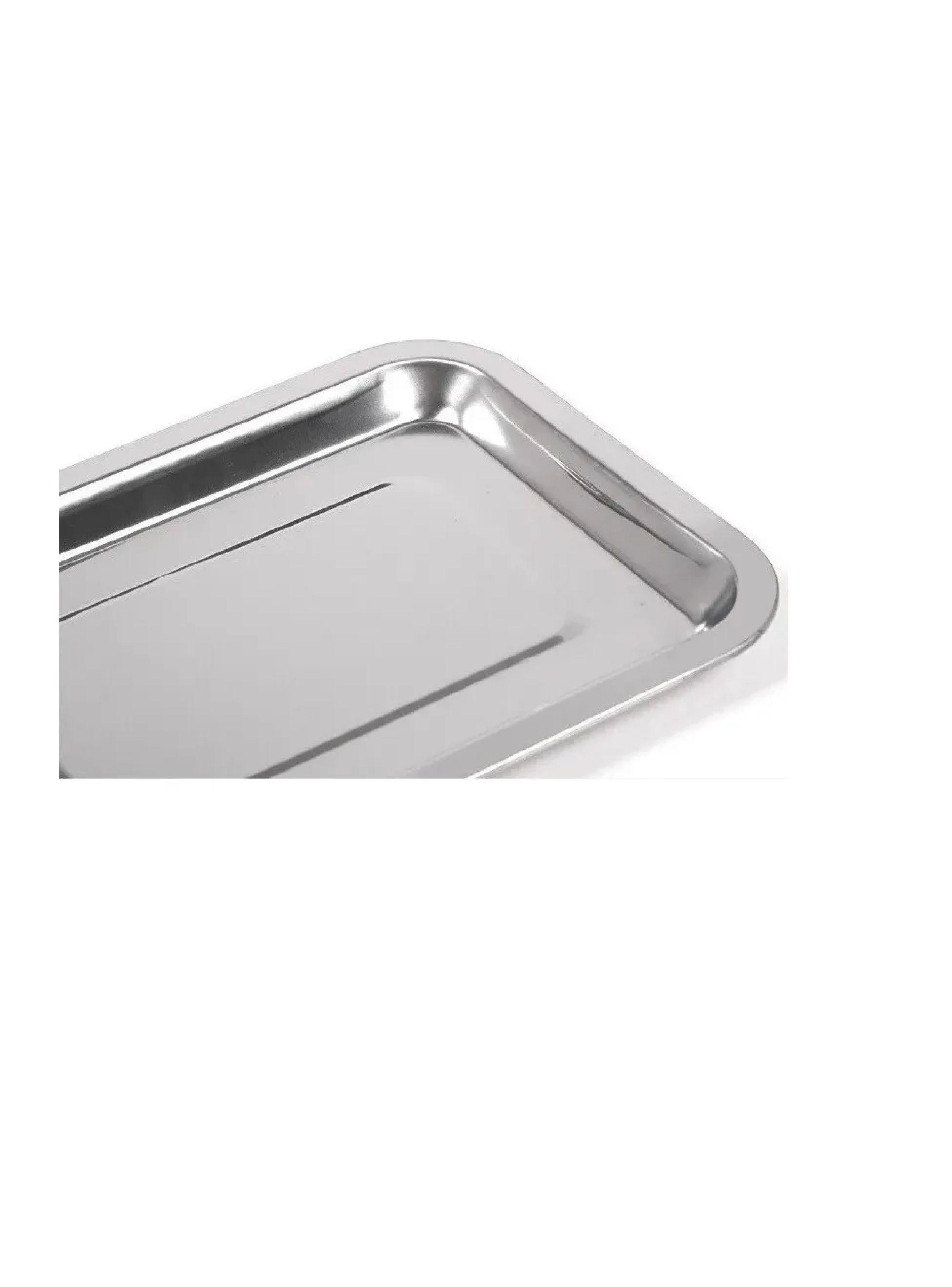 Bandeja Para Instrumentos Rectangular De Acero Quirurgico-3