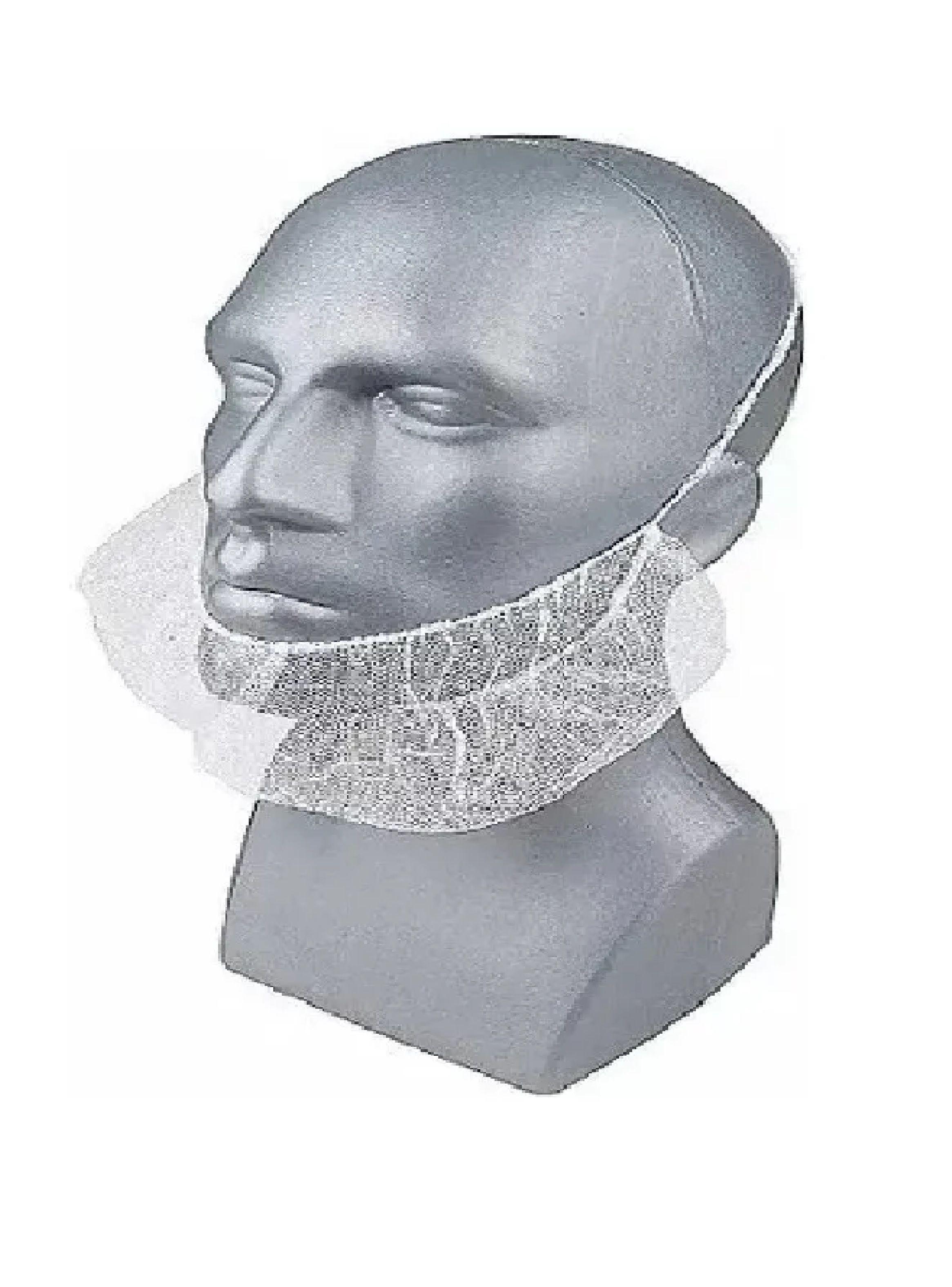 Cubre Barba Desechable Elastico Pack X 2000uni Tresor Blanco-5