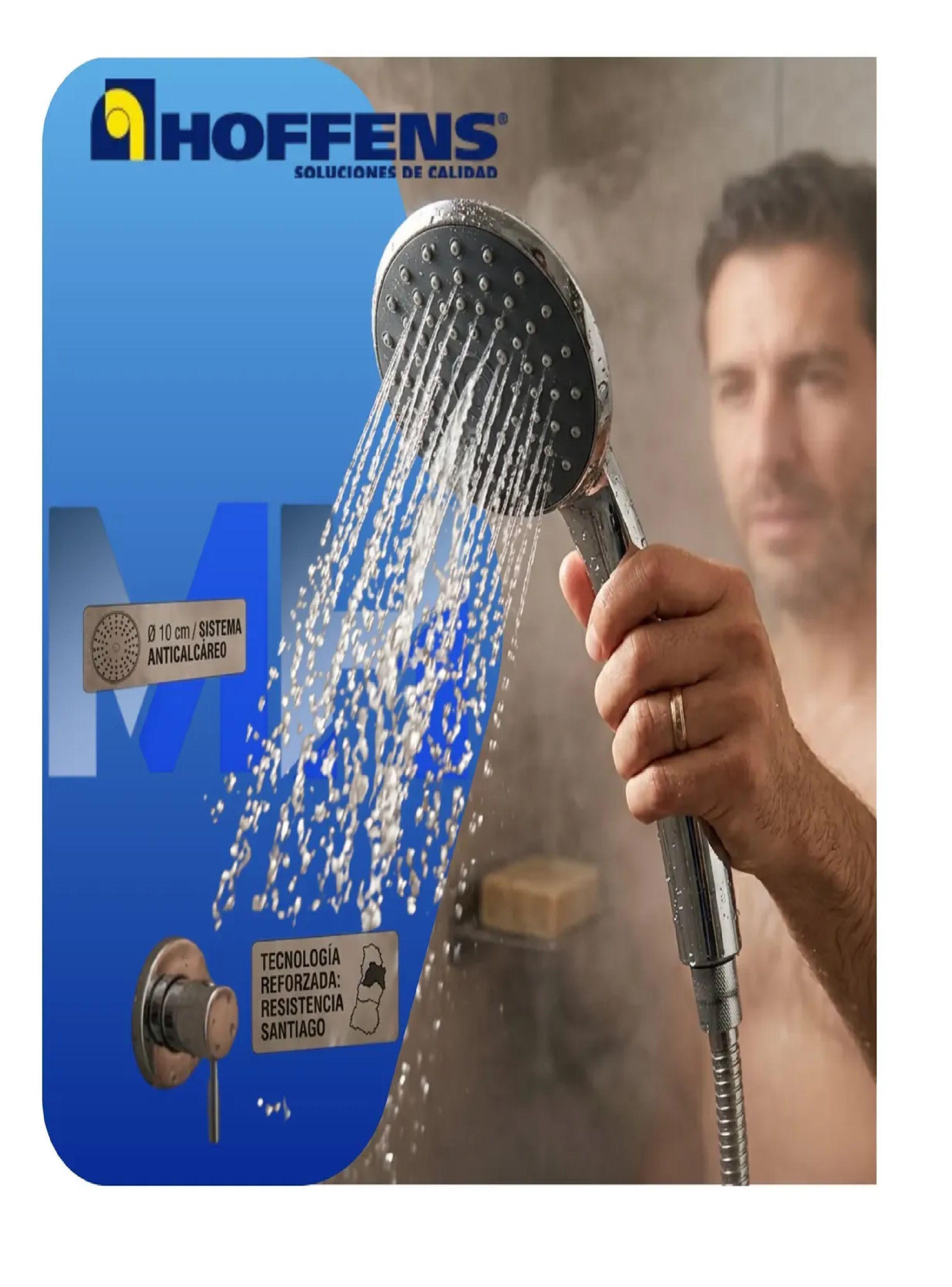 Mango De Ducha Telefono Gran Diametro 10cm Cromado Lluvia-4