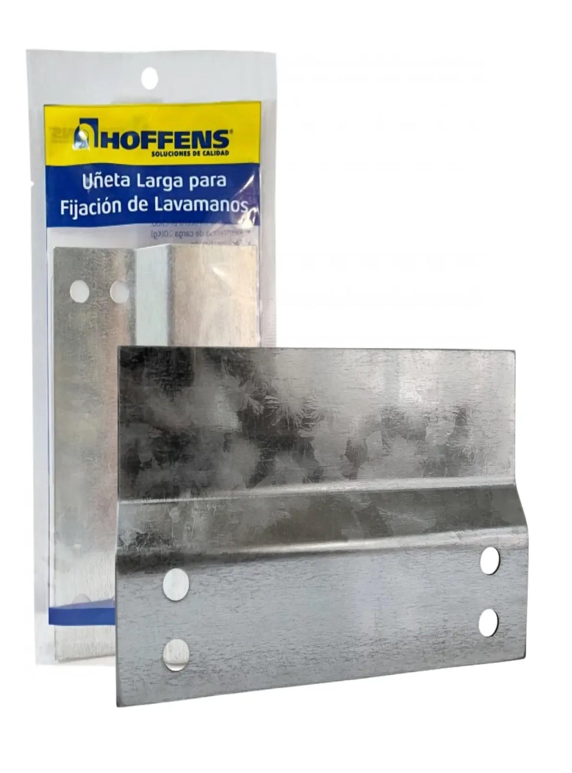 Uñeta Larga Fijacion Lavamanos Acero Zincado Hoffens-0