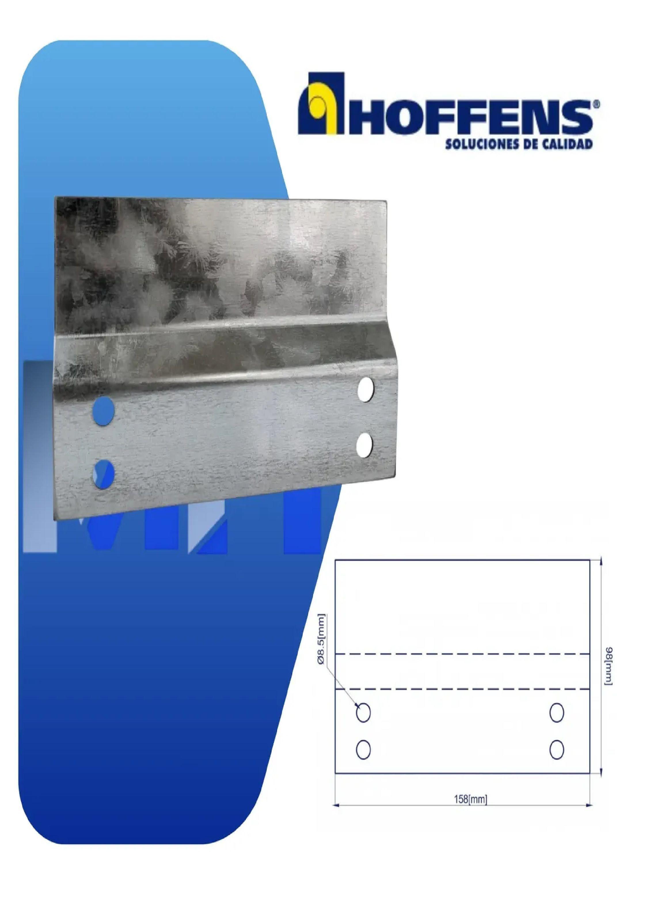 Uñeta Larga Fijacion Lavamanos Acero Zincado Hoffens-1