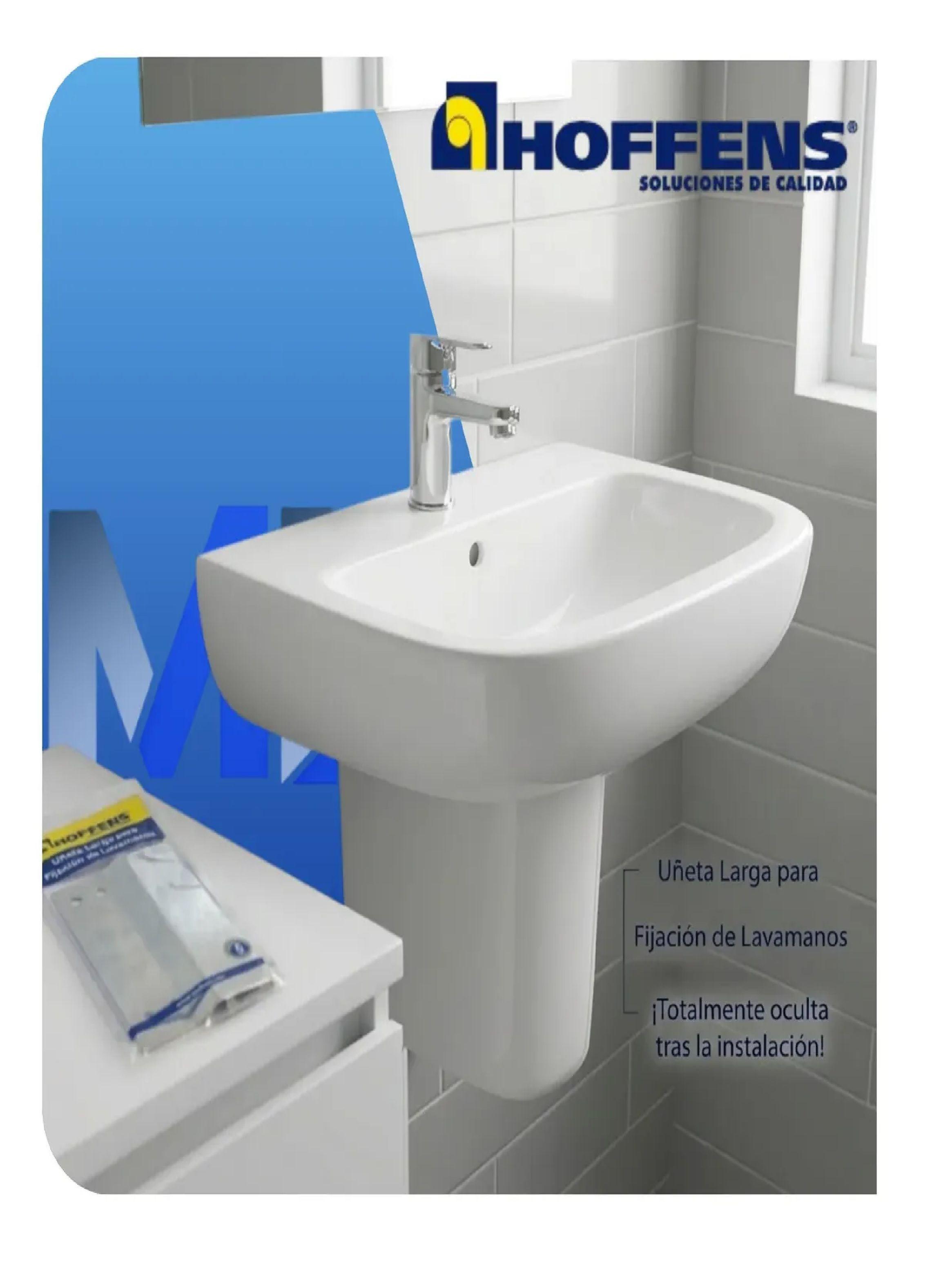 Uñeta Larga Fijacion Lavamanos Acero Zincado Hoffens-2