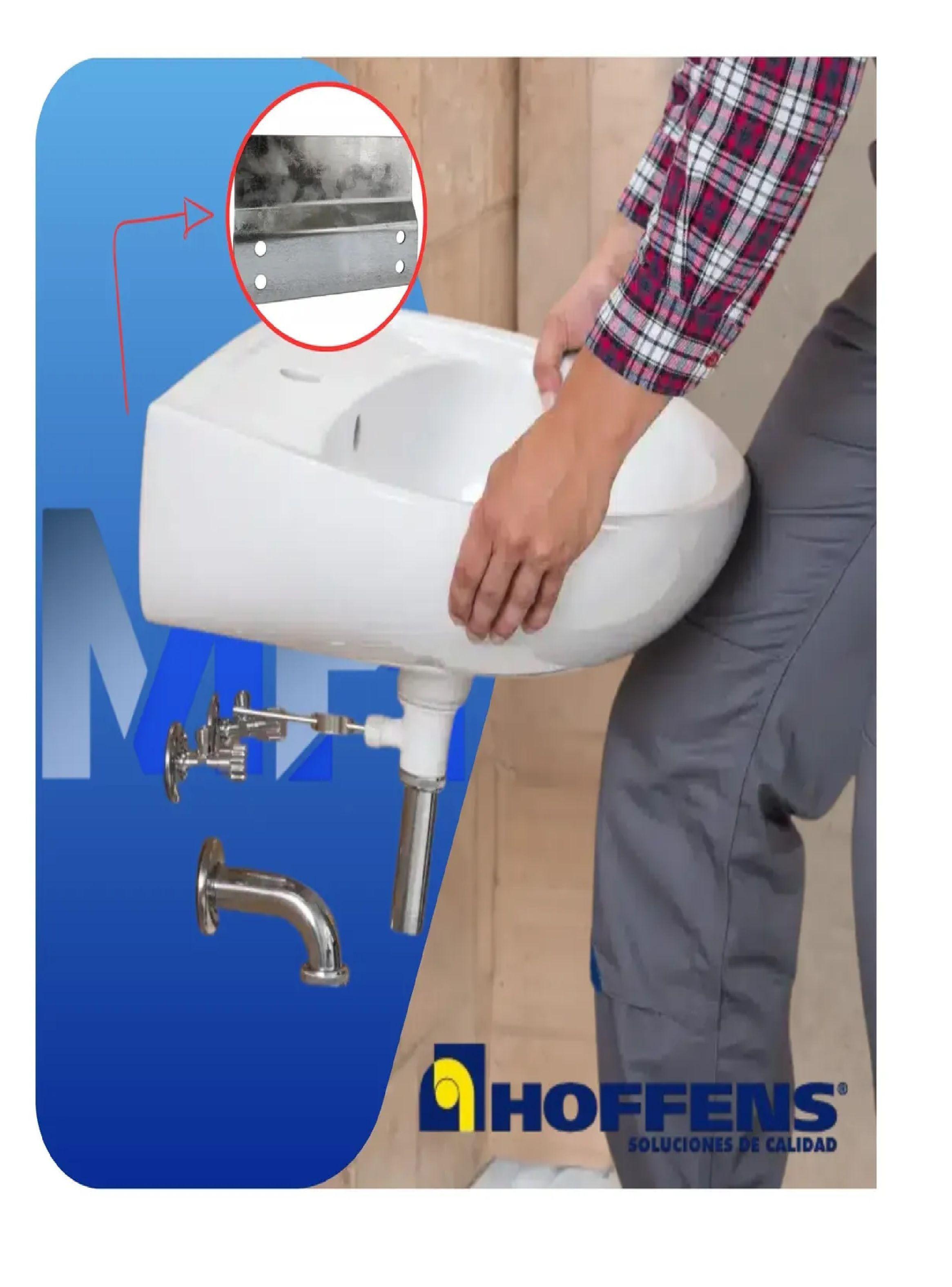 Uñeta Larga Fijacion Lavamanos Acero Zincado Hoffens-4