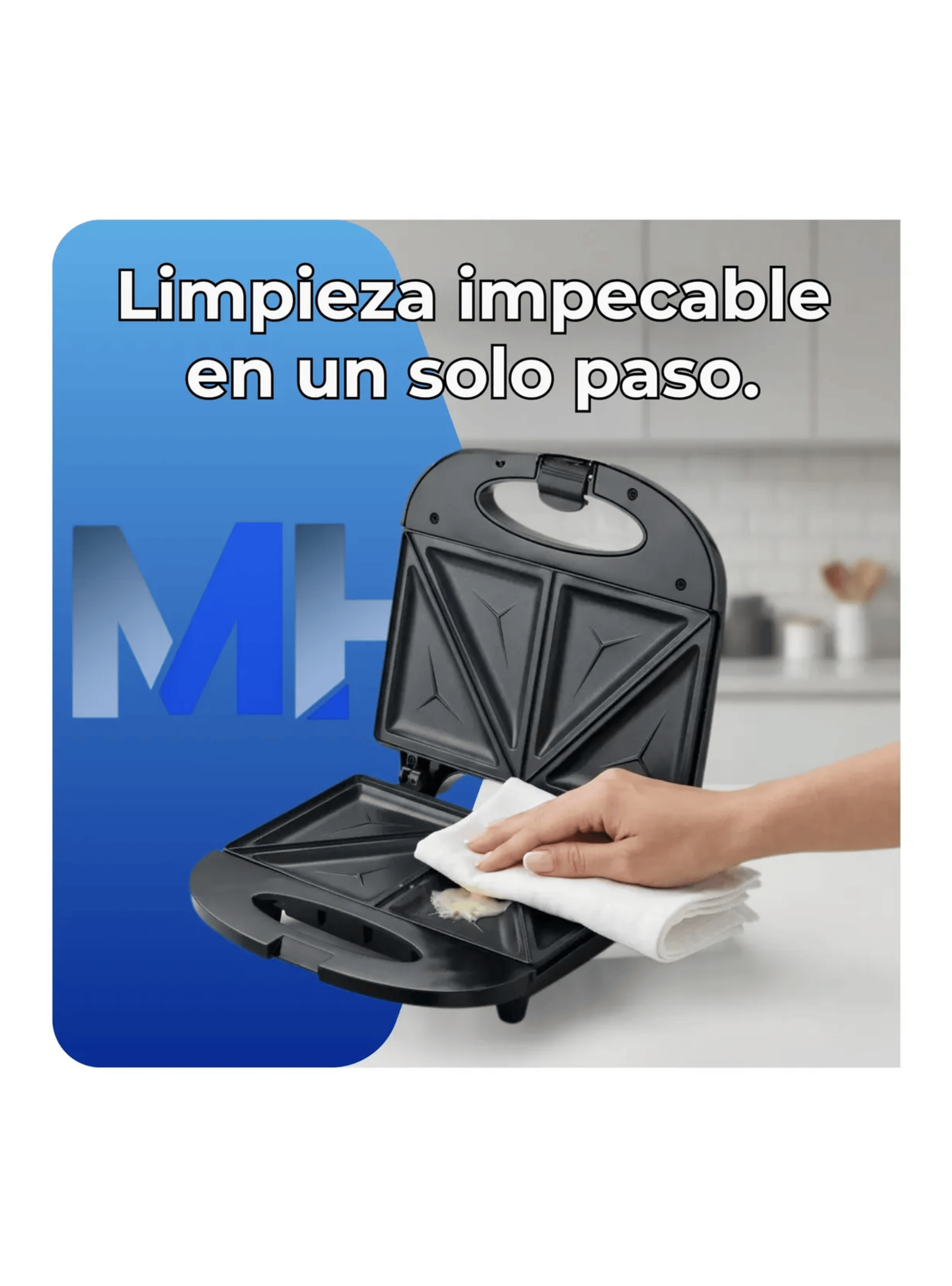 Sandwichera El ctrica Nex Sw14530 Negro Tostador De Pan-4