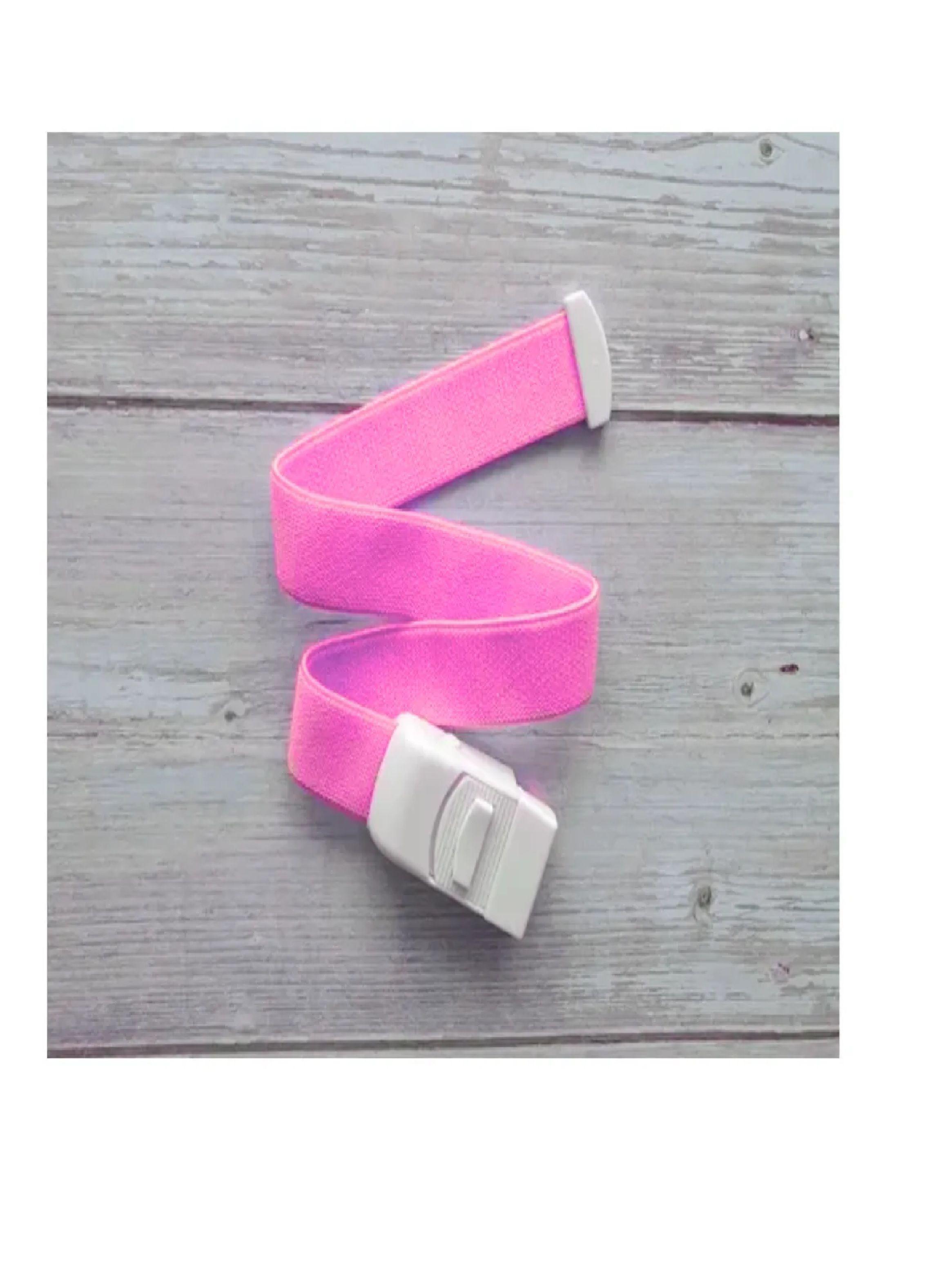Torniquete Ligadura Elastico Hebilla Muestras Medicas Rosado-2