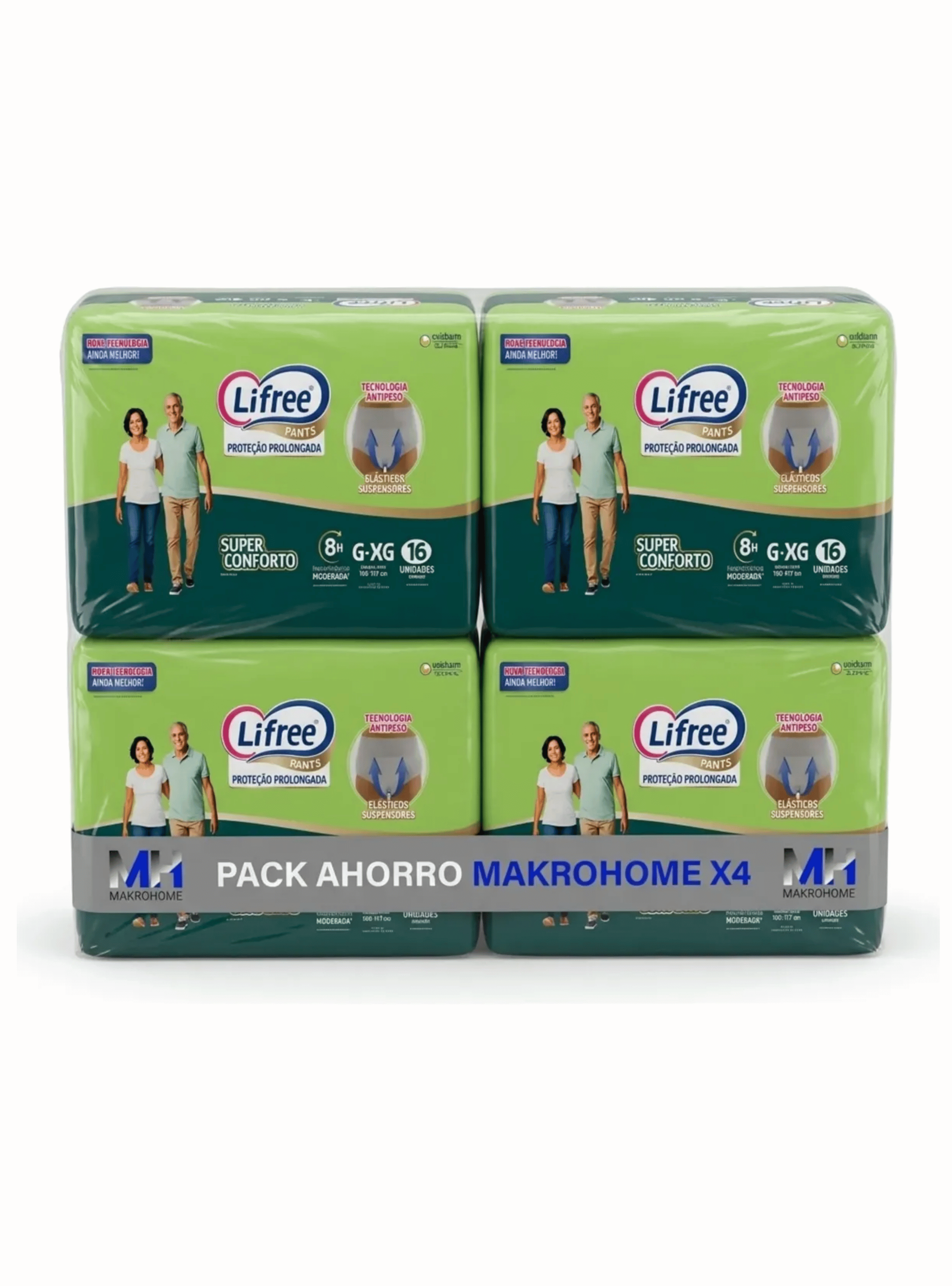 Panal Adulto Lifree Pants G xg 64un Super Confort 8 Horas-0