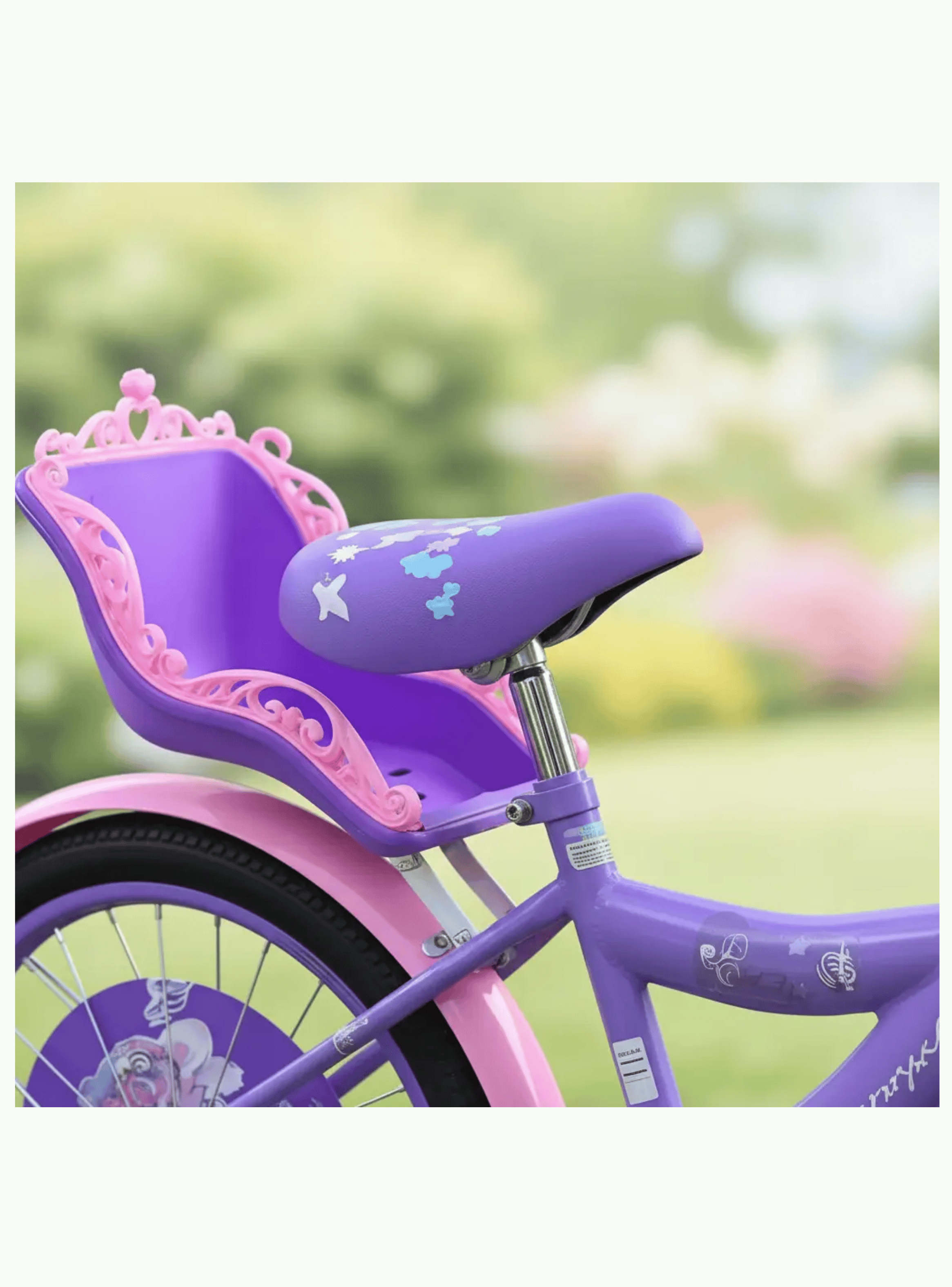 Bicicleta Aro 20 Infantil Con Ruedas De Aprendizaje Violeta-5