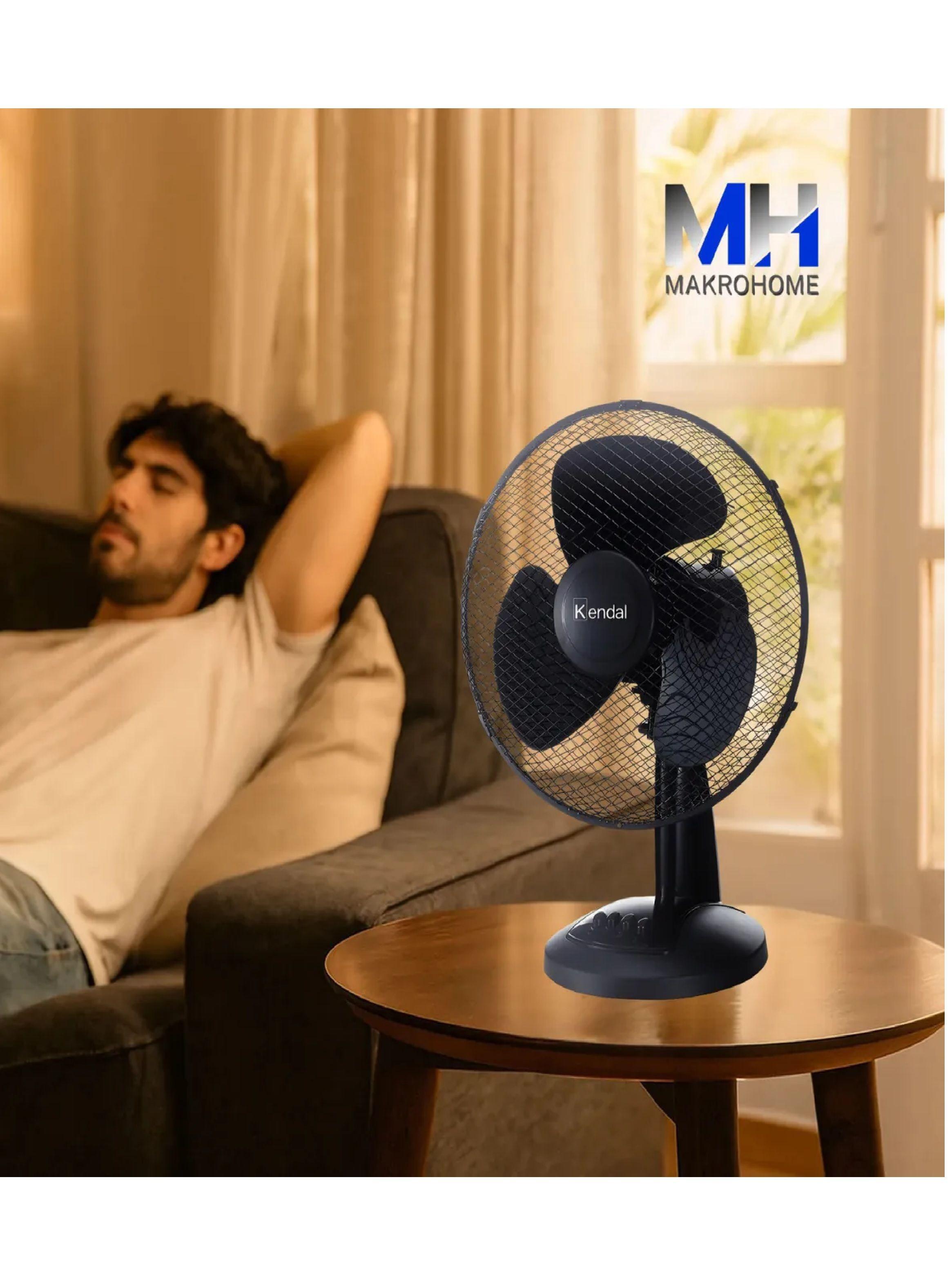 Ventilador Mesa Sobremesa Silencioso Kendal 12 Negro-4