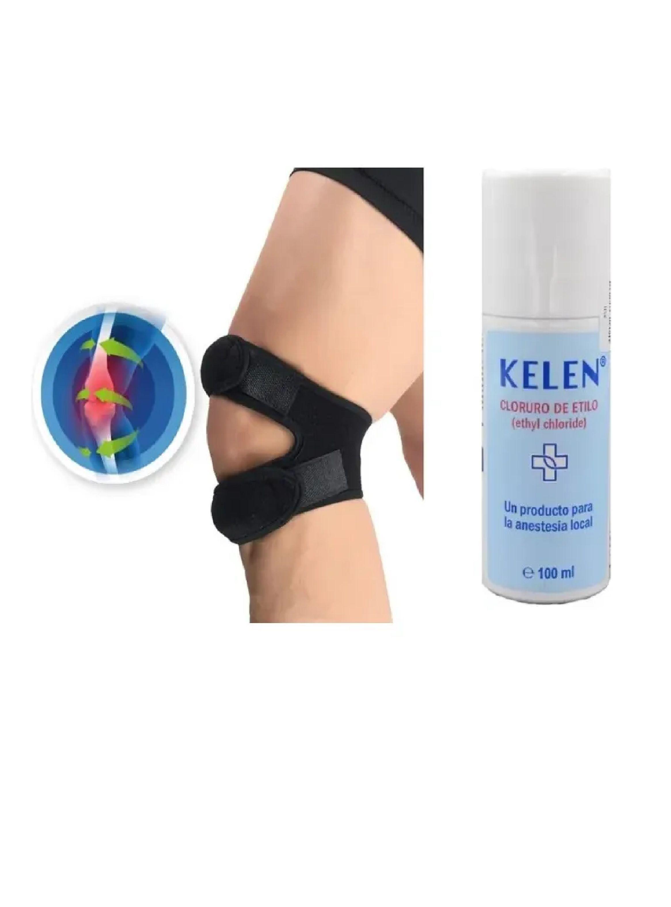 Menisquera Doble Soporte Rodilla +anestesia Local Spray-0