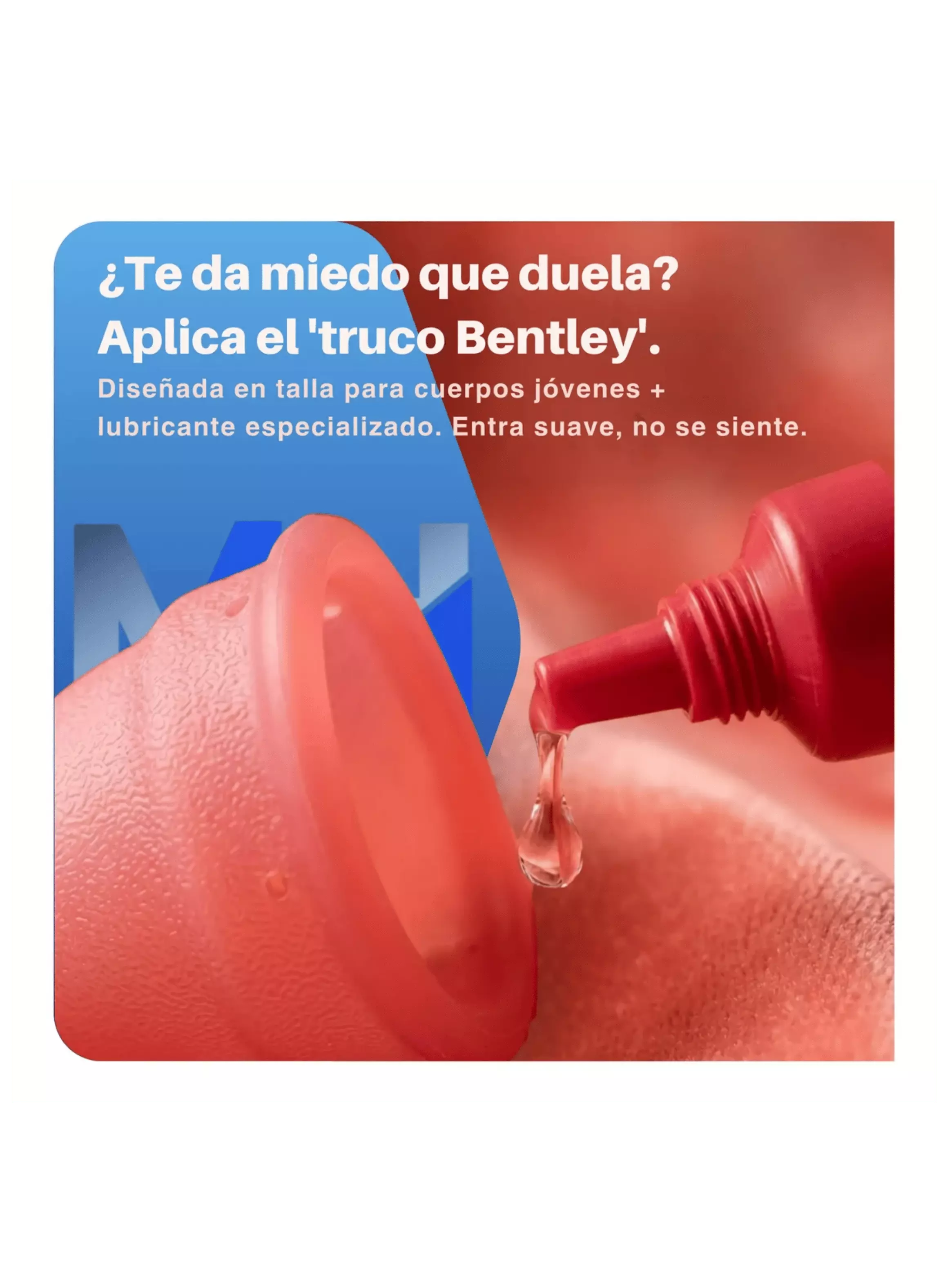 Kit Copa Menstrual Bentley Vaso Esterilizador Gel Lubricante L-4