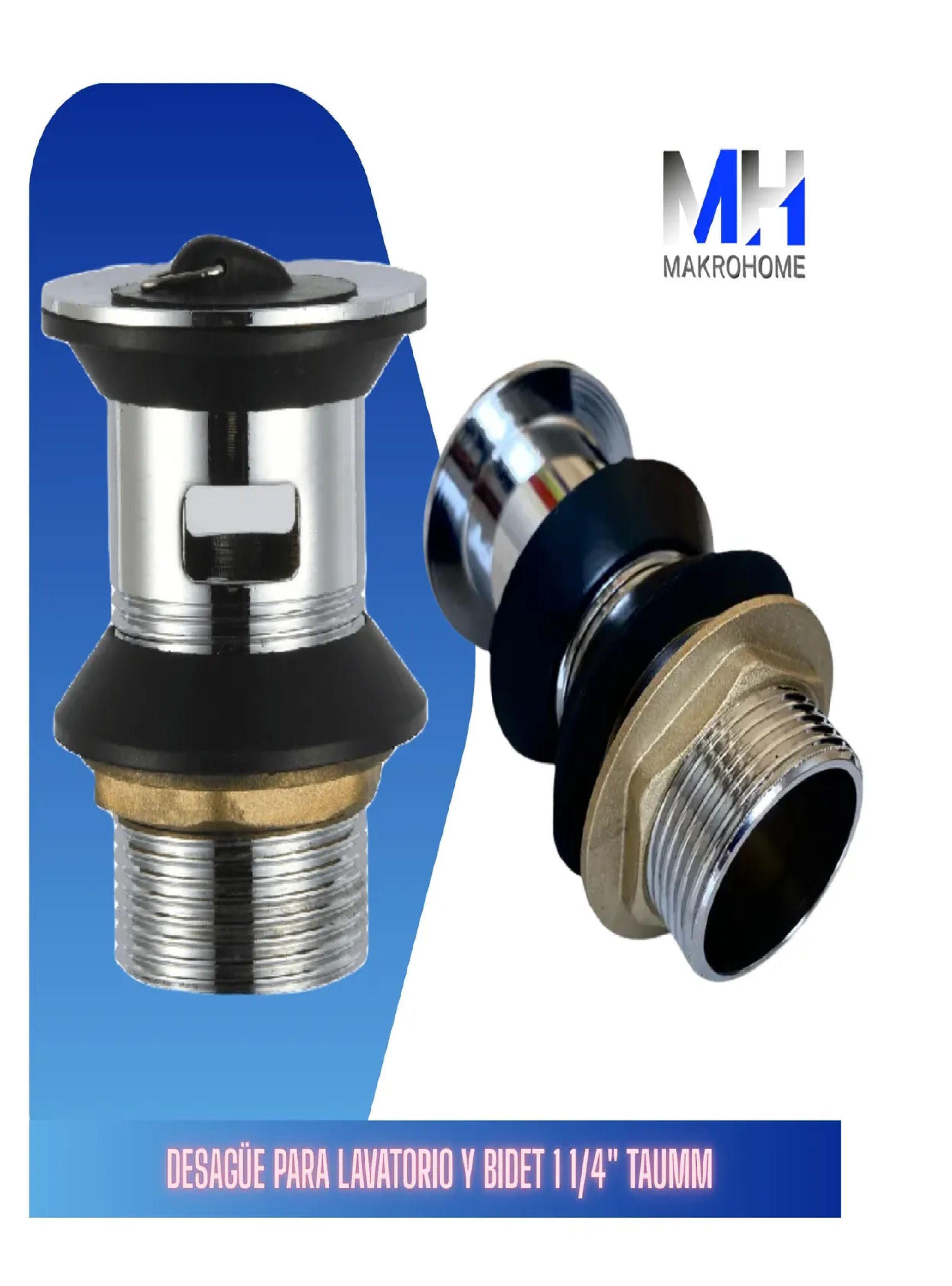 Desague Para Lavatorio Y Bidet 1 1/4 Taumm Laton Y Cromo-3