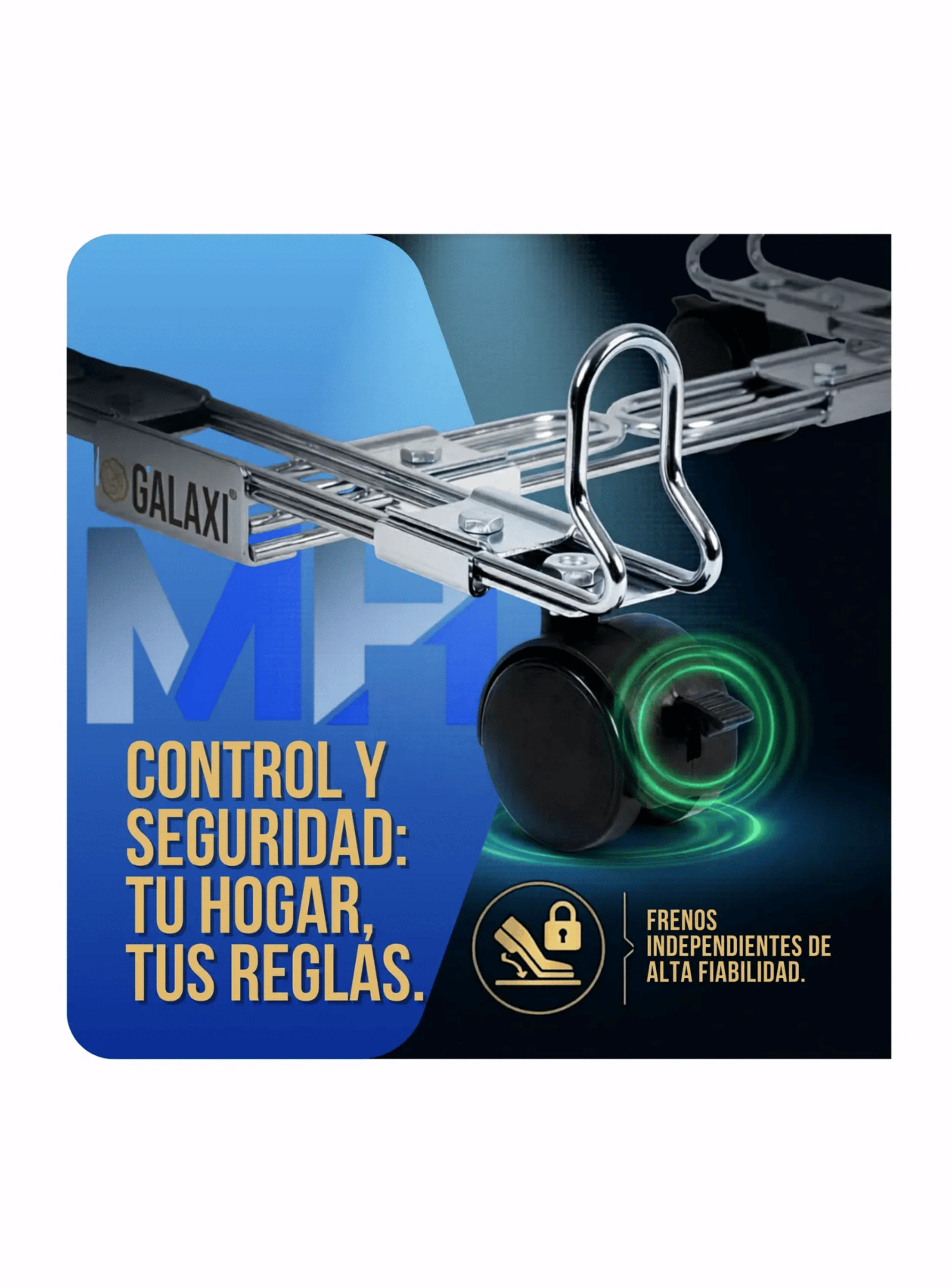 Base Ajustable Y Regulable Para Estufa Cromada Con Ruedas-4