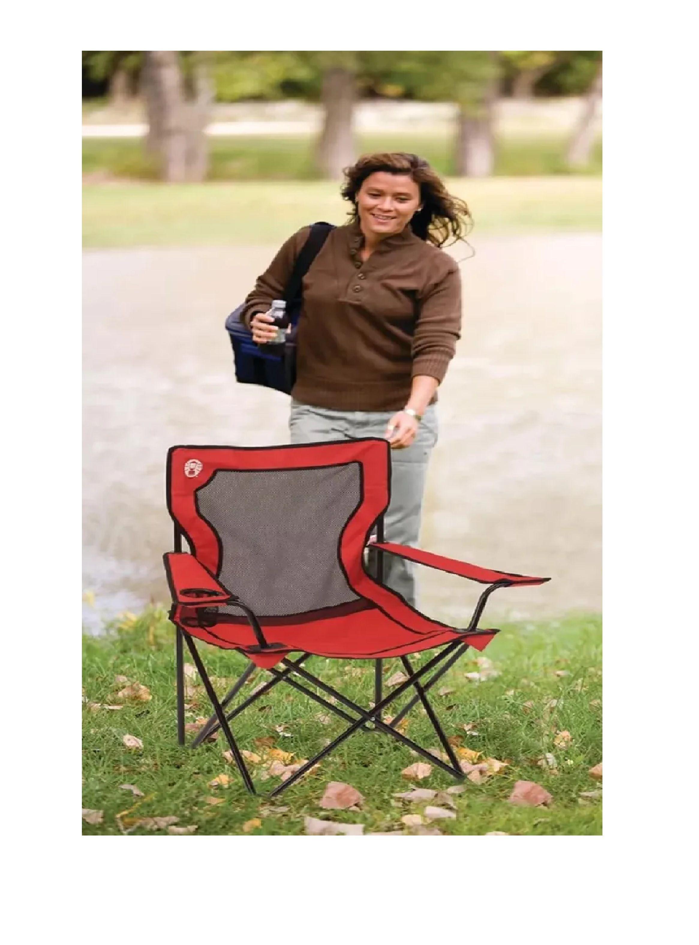 Silla De Camping Cuádruple De Malla Coleman Con Bolso-2