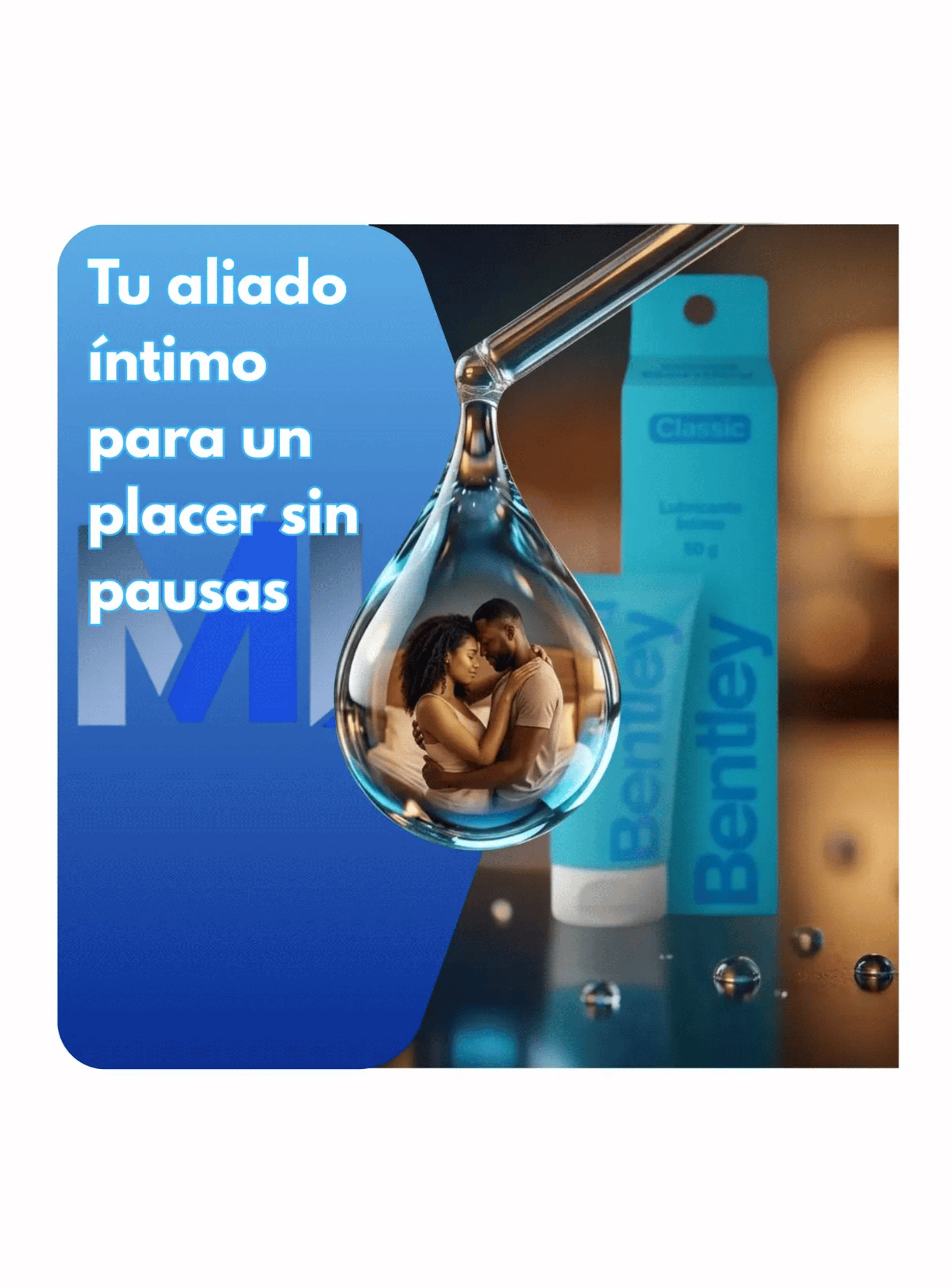 Lubricante Intimo Bentley Classic Base Agua 50g Sin Residuos-1