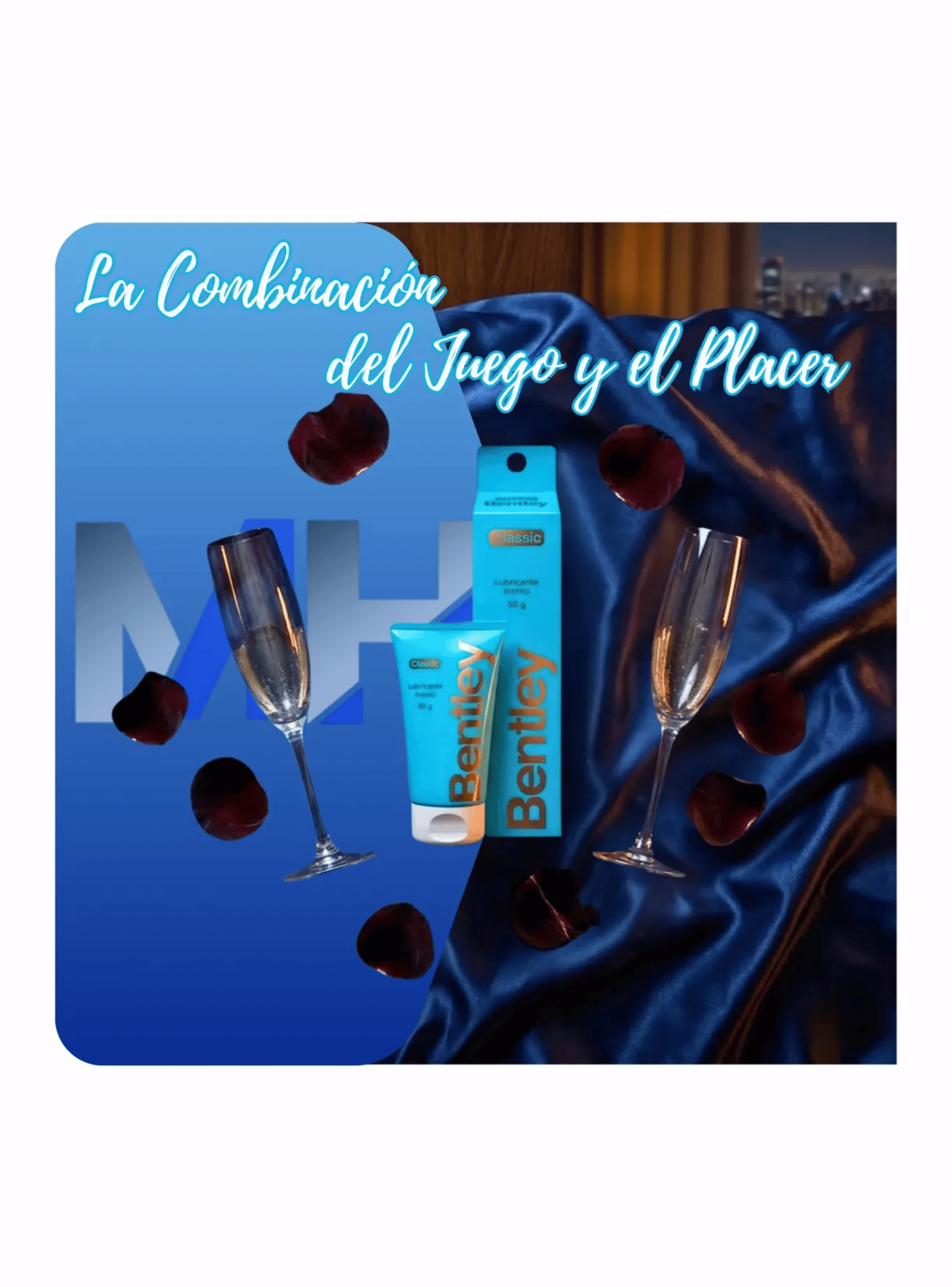 Lubricante Intimo Bentley Classic Base Agua 50g Sin Residuos-3