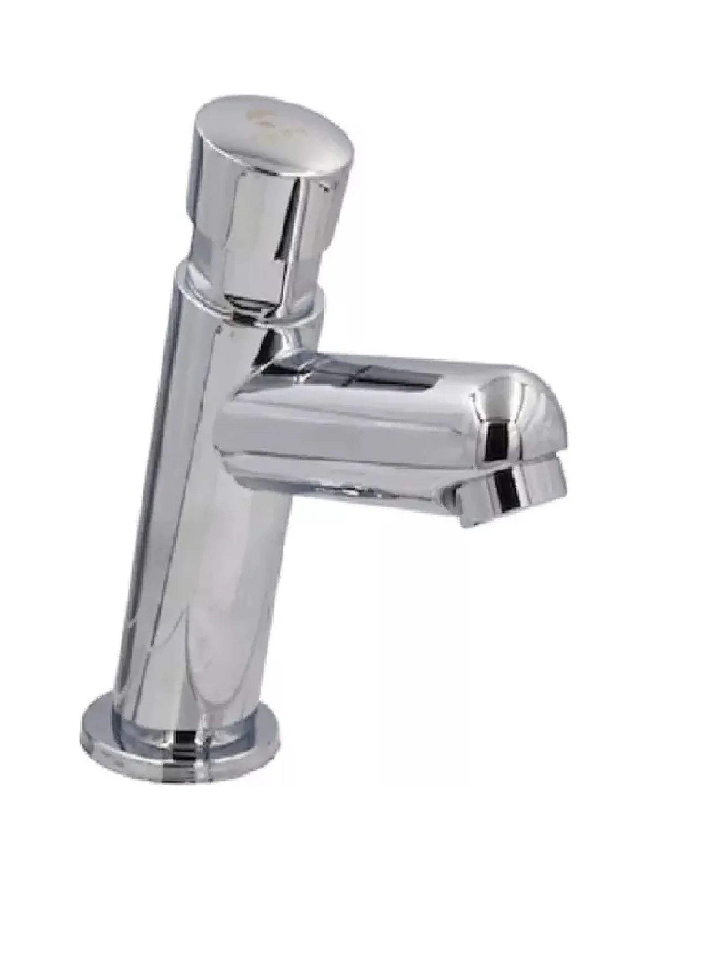Llave Lavamanos Lavatorio Temporizada Cilíndrica Taumm 6 Seg-0