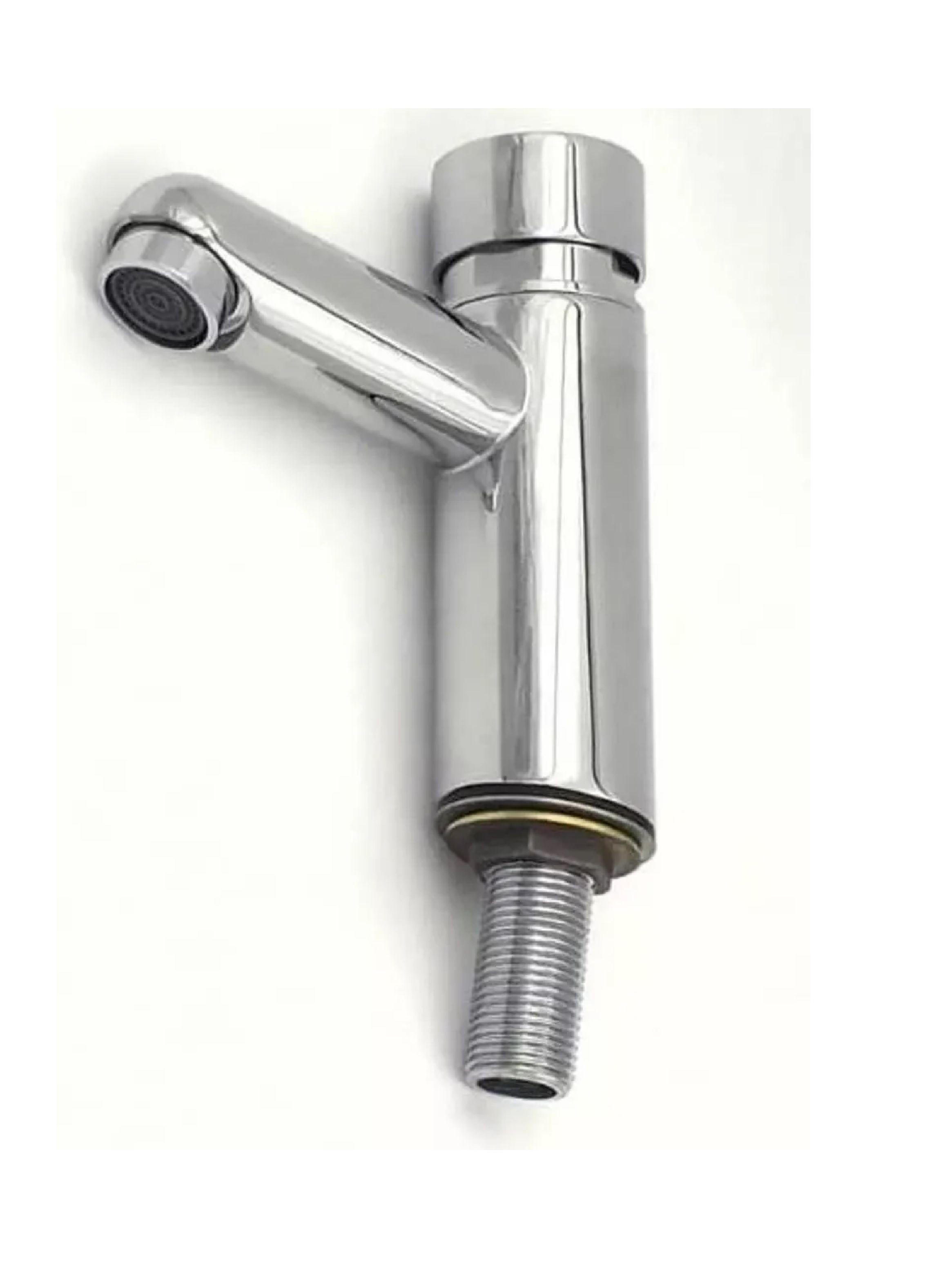 Llave Lavamanos Lavatorio Temporizada Cilíndrica Taumm 6 Seg-2