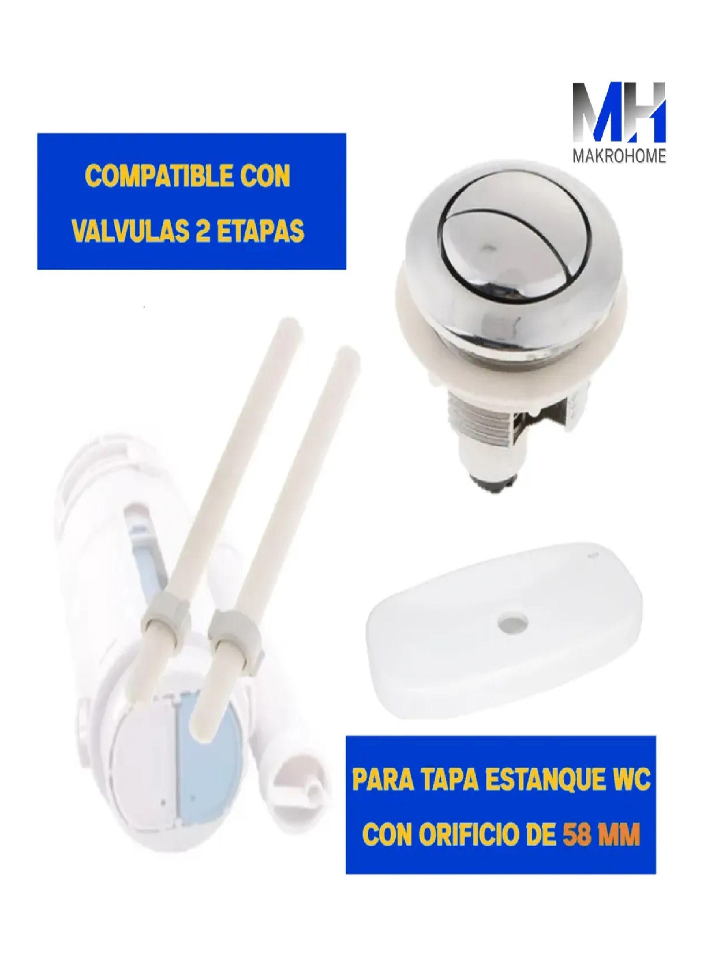 Boton Estanque Wc 58 Mm Superior Descarga Doble Aquakit-4