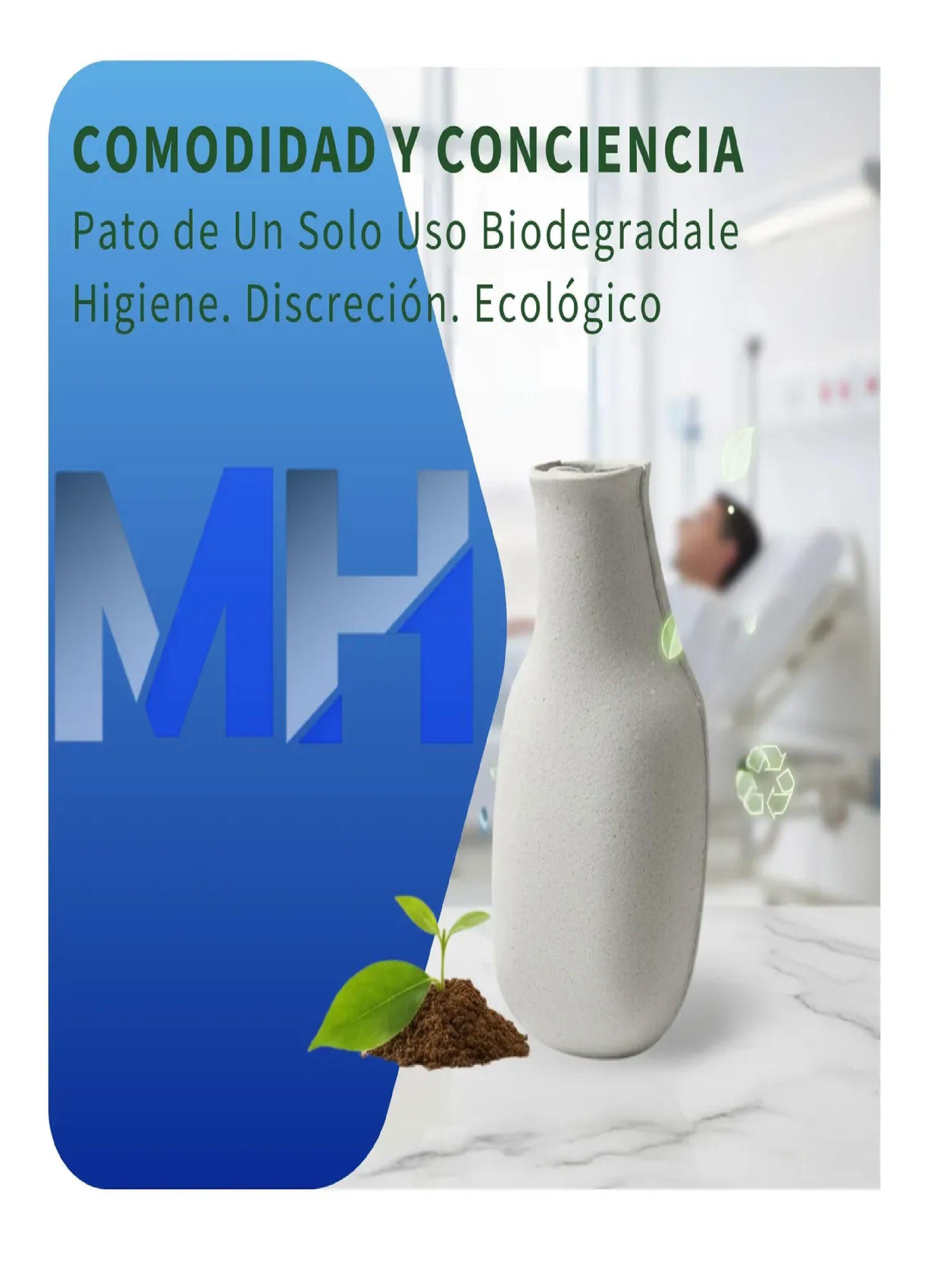 Pato Urinario Desechable De Carton Y Pulpa De Celulosa X25-5