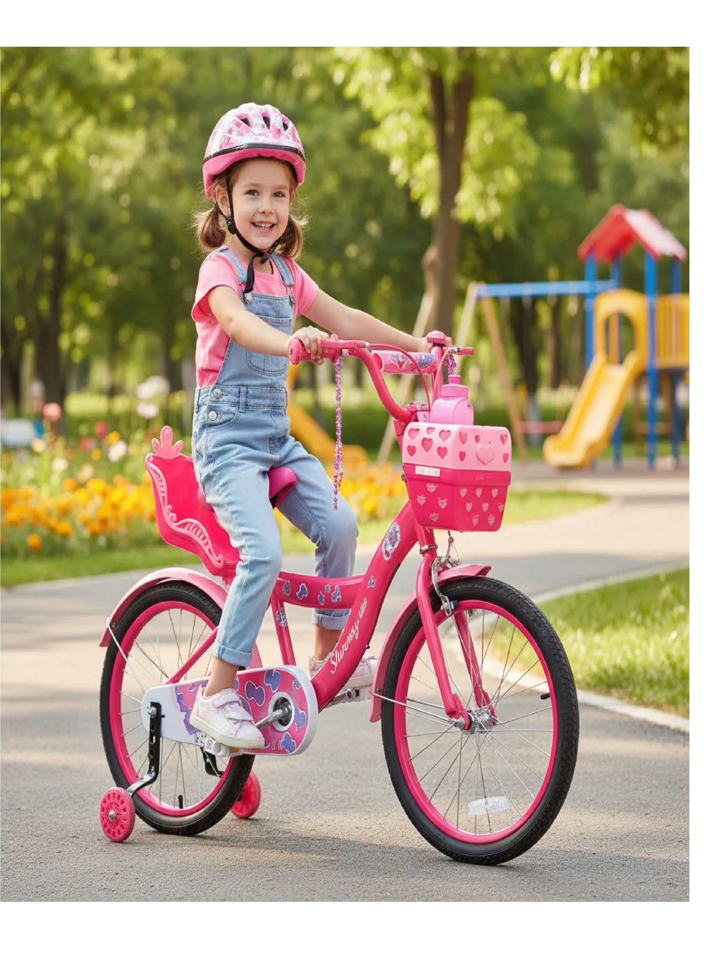Bicicleta Infantil Con Ruedas De Aprendizaje Aro 20 Fucsia-1