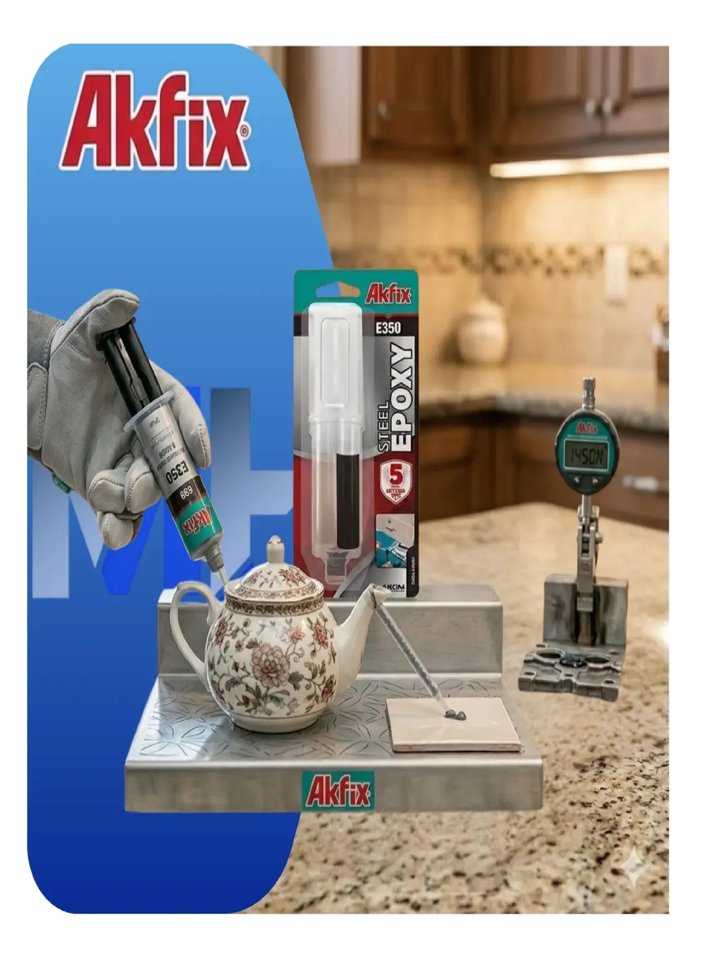 Adhesivo Epoxi Acero Akfix E350 Jeringa 25ml Soldadura Frio-3