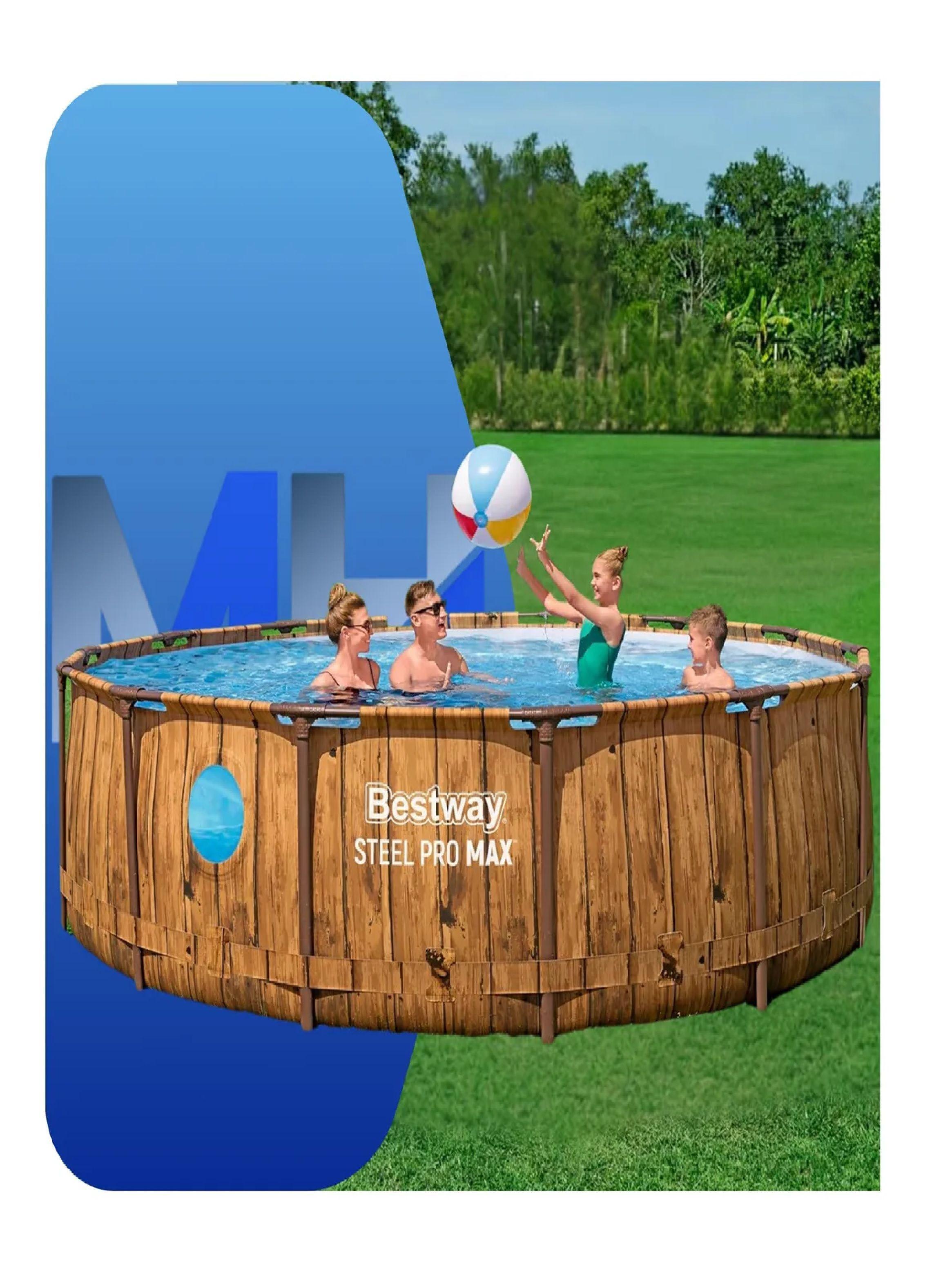 Piscina Estructural Redonda Bestway Splashview 427x107 Cm-3