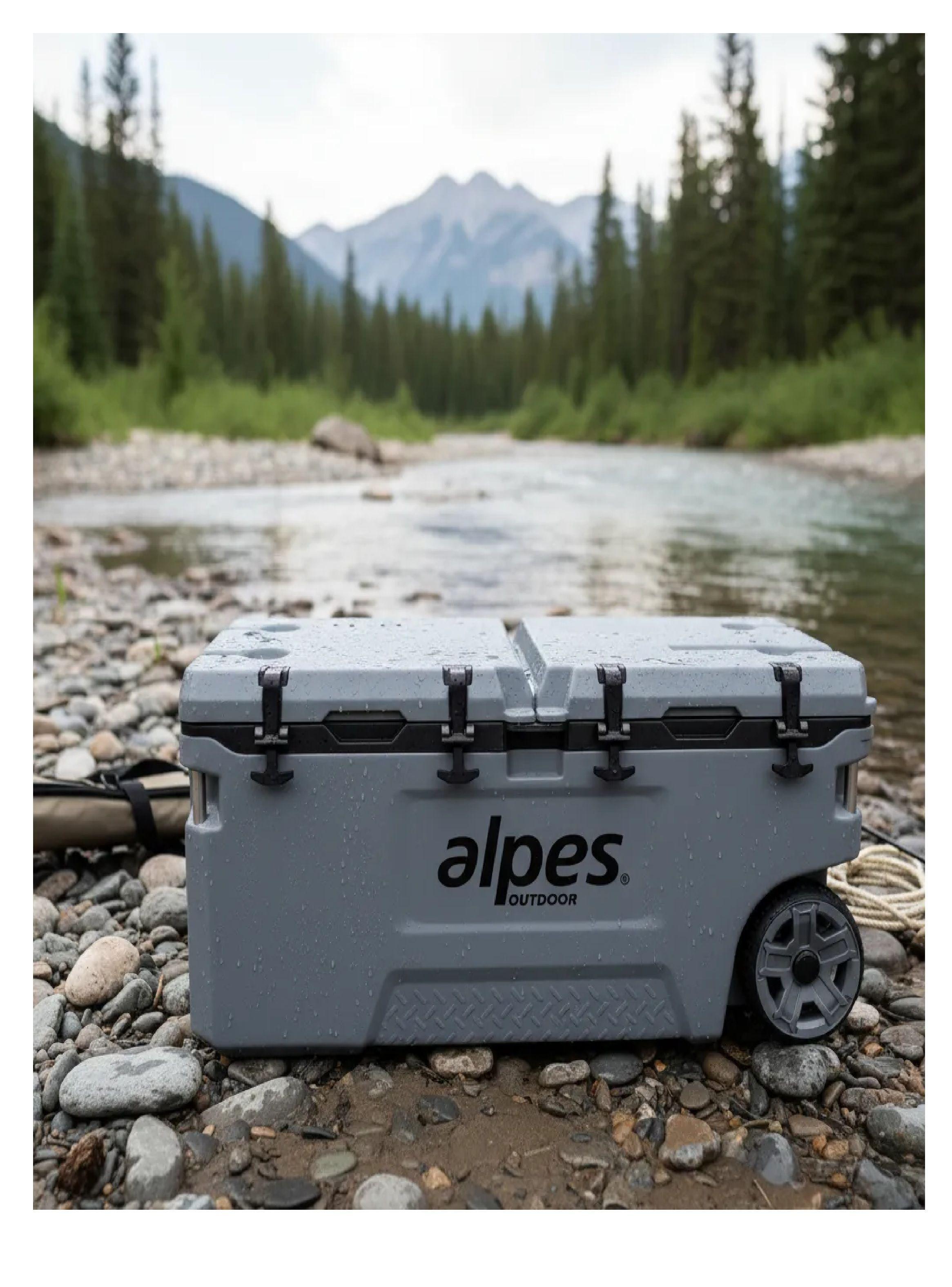 Cooler Nevera Rigida Con Ruedas Alpes 120 Litros-2