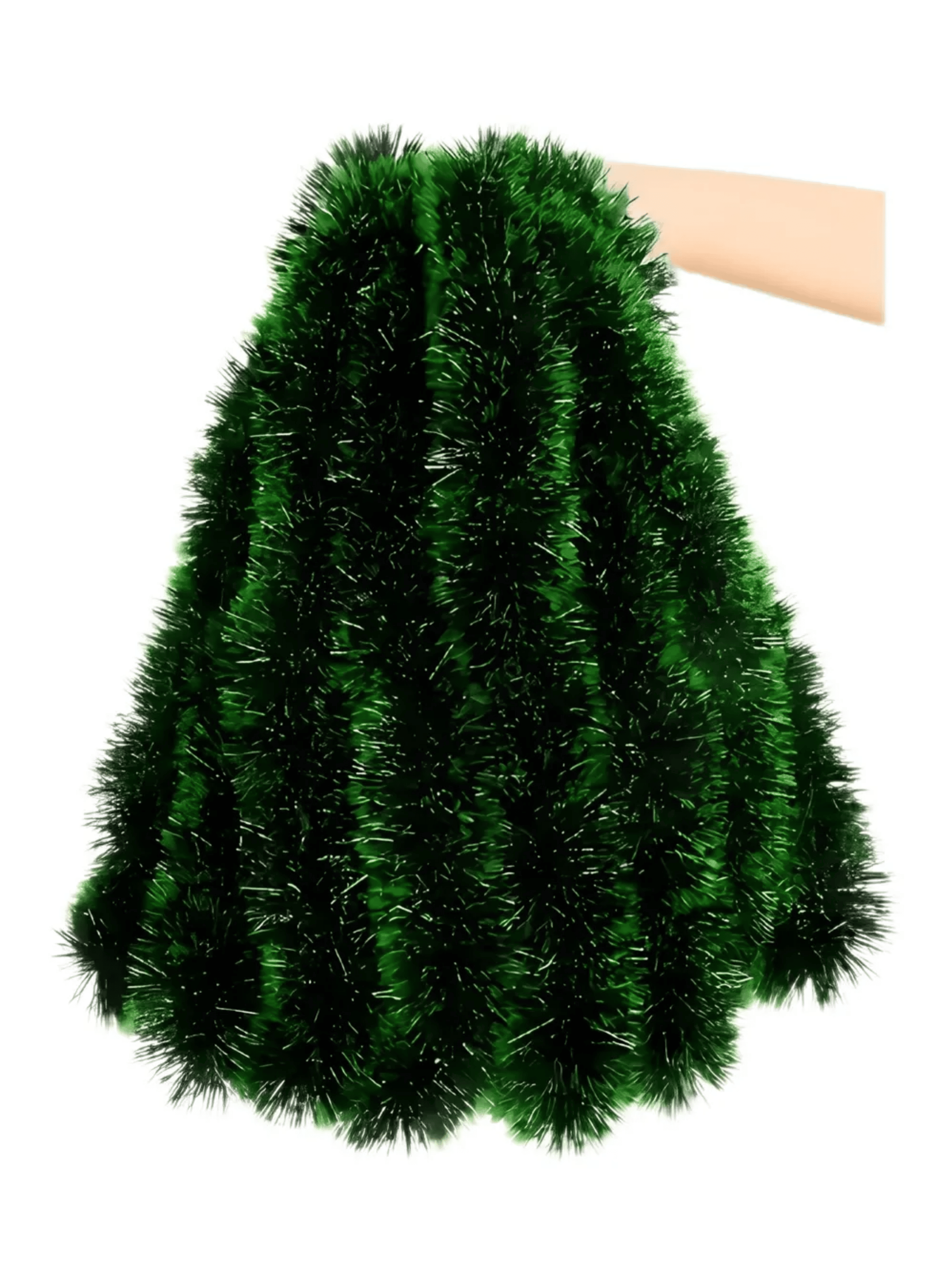 Guirnalda Espumillon Navide o Verde 5 Mts Decoracion Pack X6-1