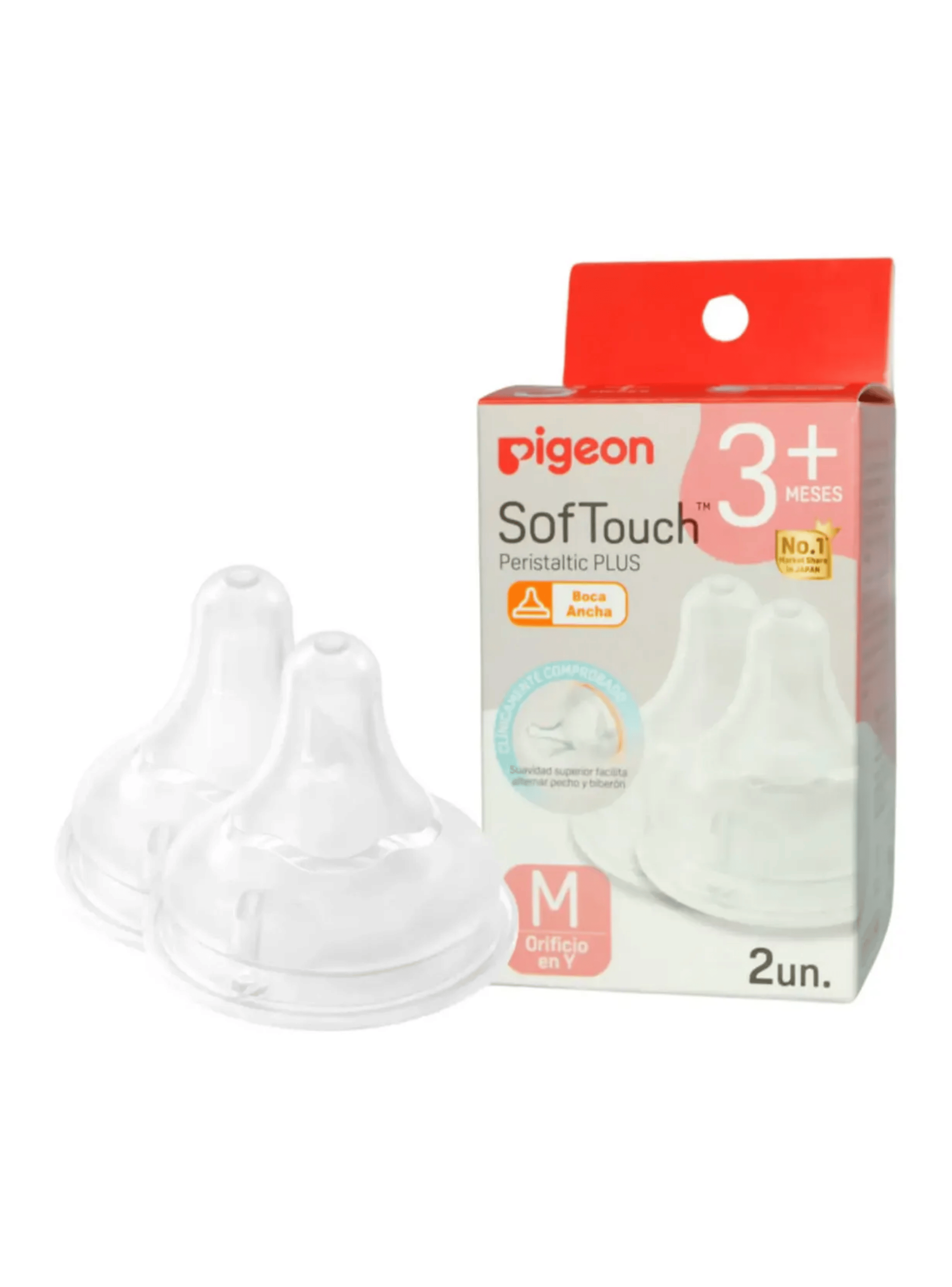 Tetina Repuesto Pigeon Softouch Anticolico 2 Uni Talla M 3-0
