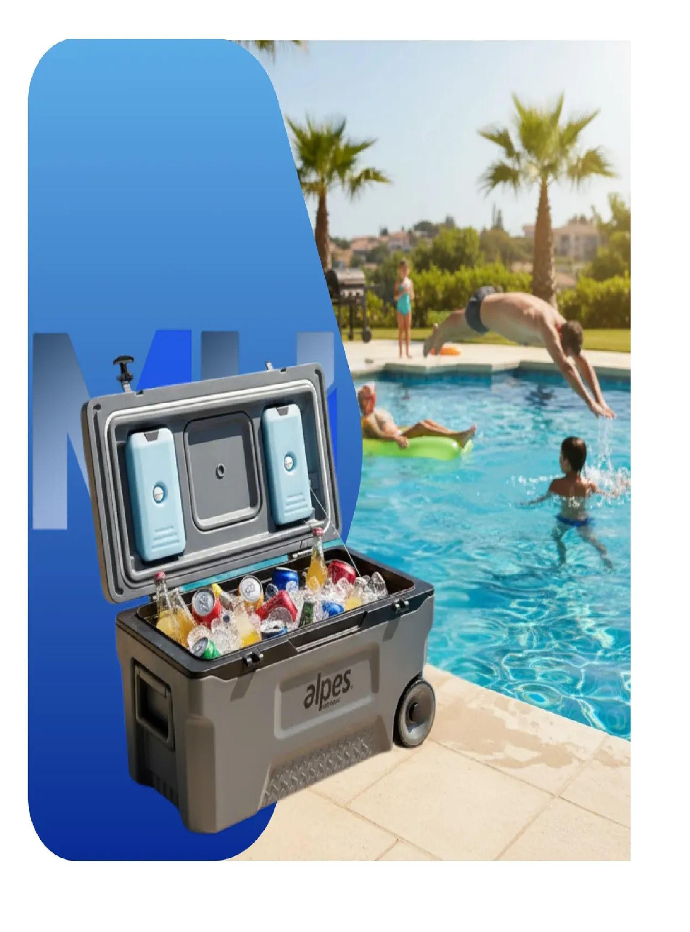 Cooler Nevera Rigida Alpes 70 L Con Ruedas Ideal Viaje-3