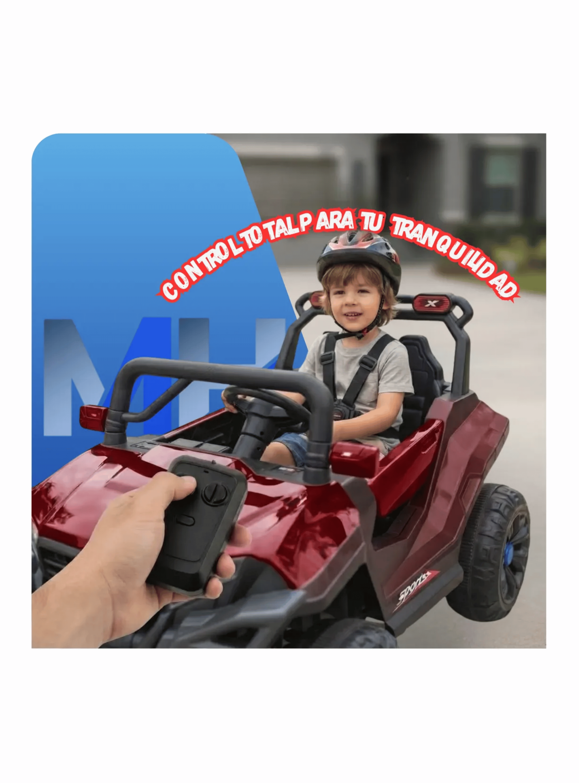 Auto Electrico Infantil Bateria 12v Control Remoto Luces Mp3-3