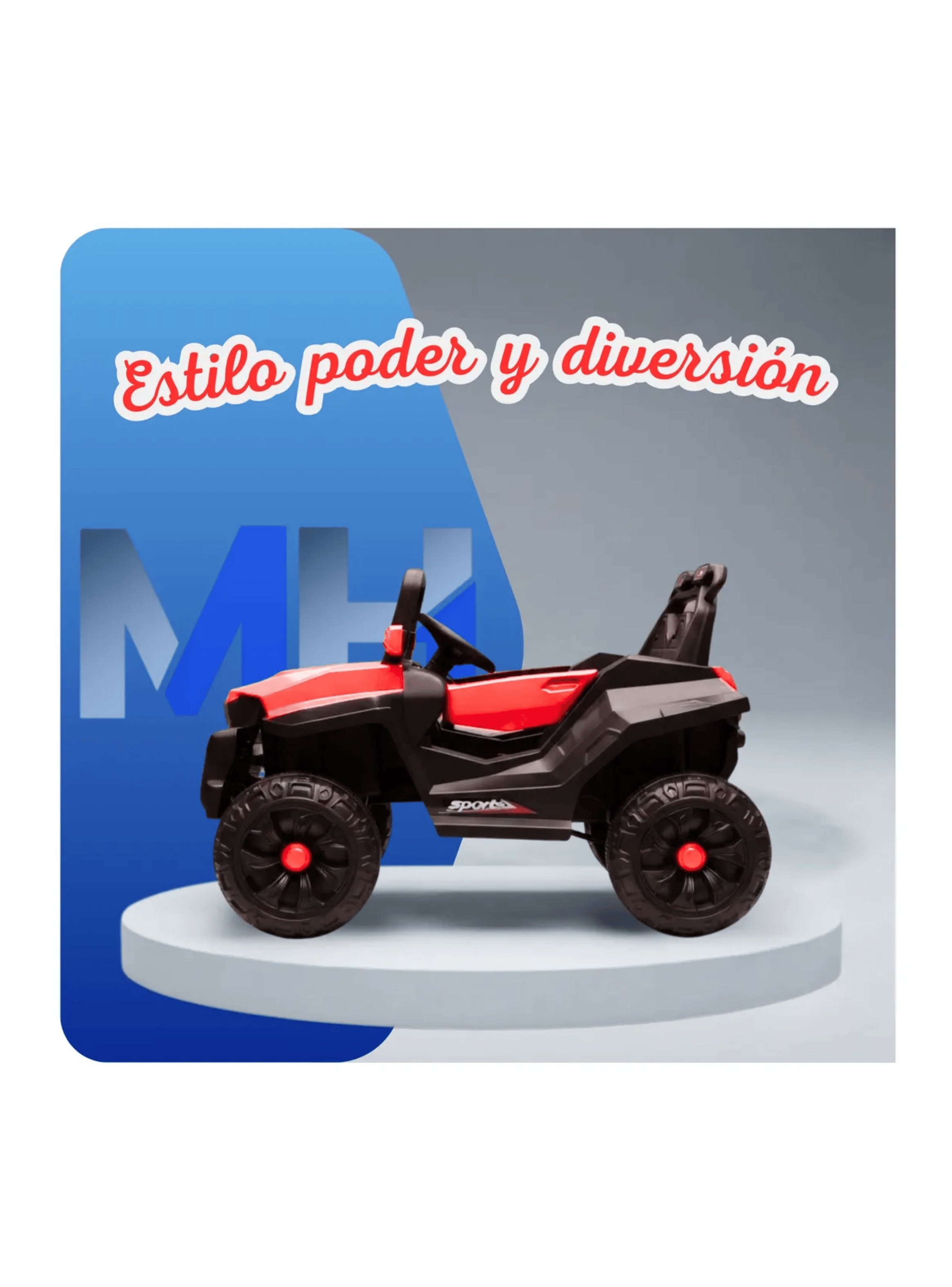 Auto Electrico Infantil Bateria 12v Control Remoto Luces Mp3-7