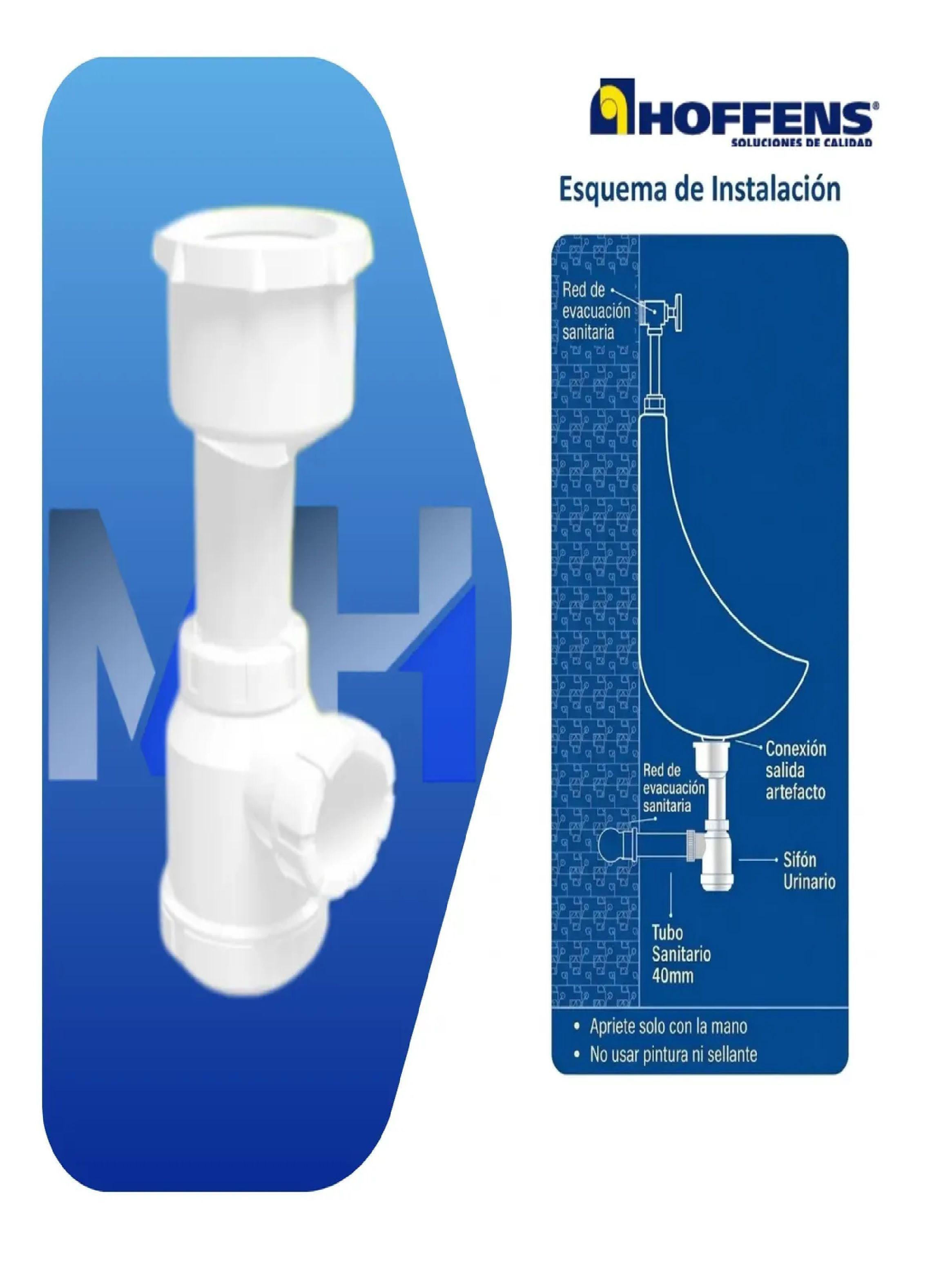 Sifon Urinario Excentrico Salida 40mm Con Adaptador 32mm-2