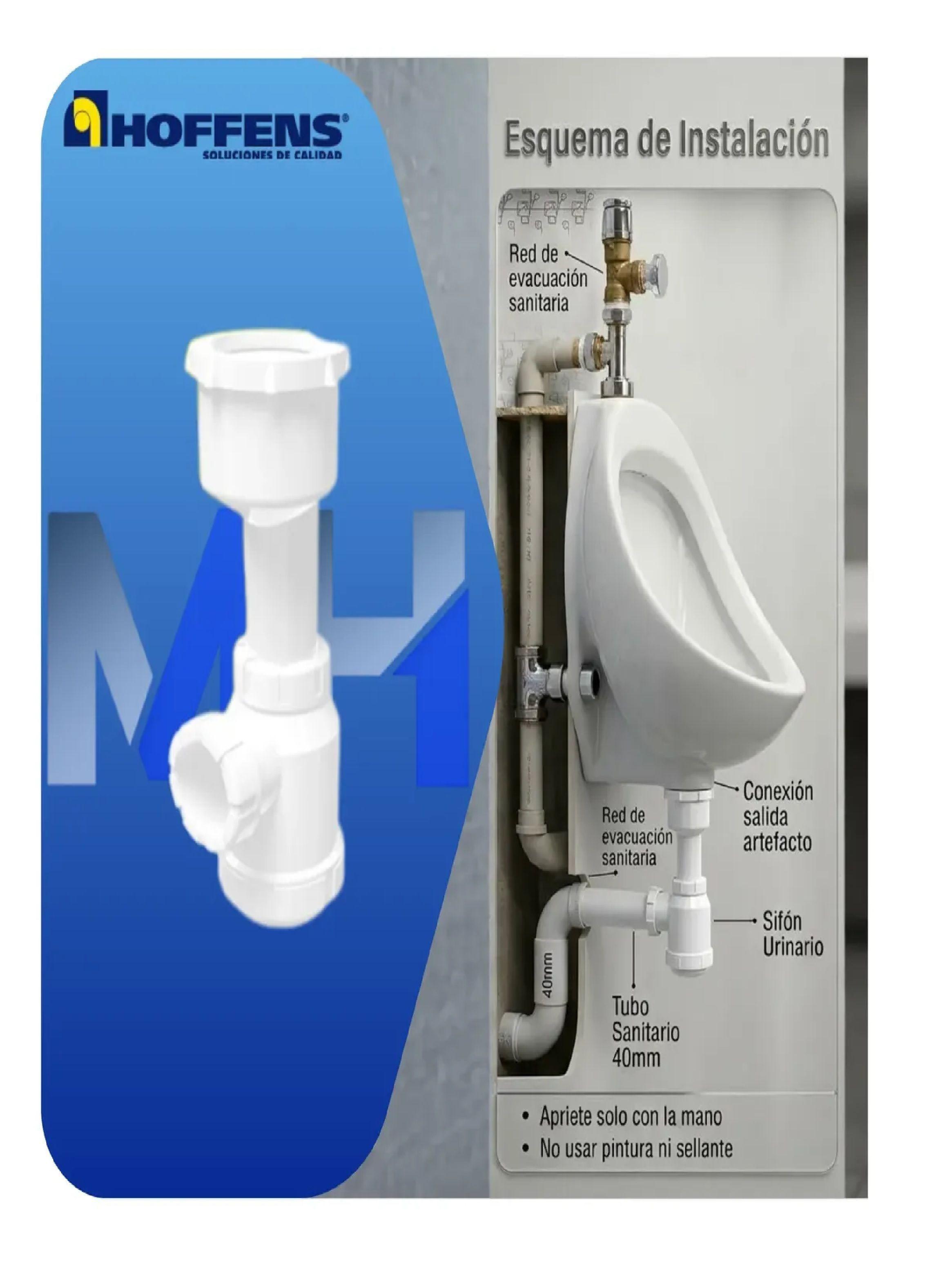 Sifon Urinario Excentrico Salida 40mm Con Adaptador 32mm-3