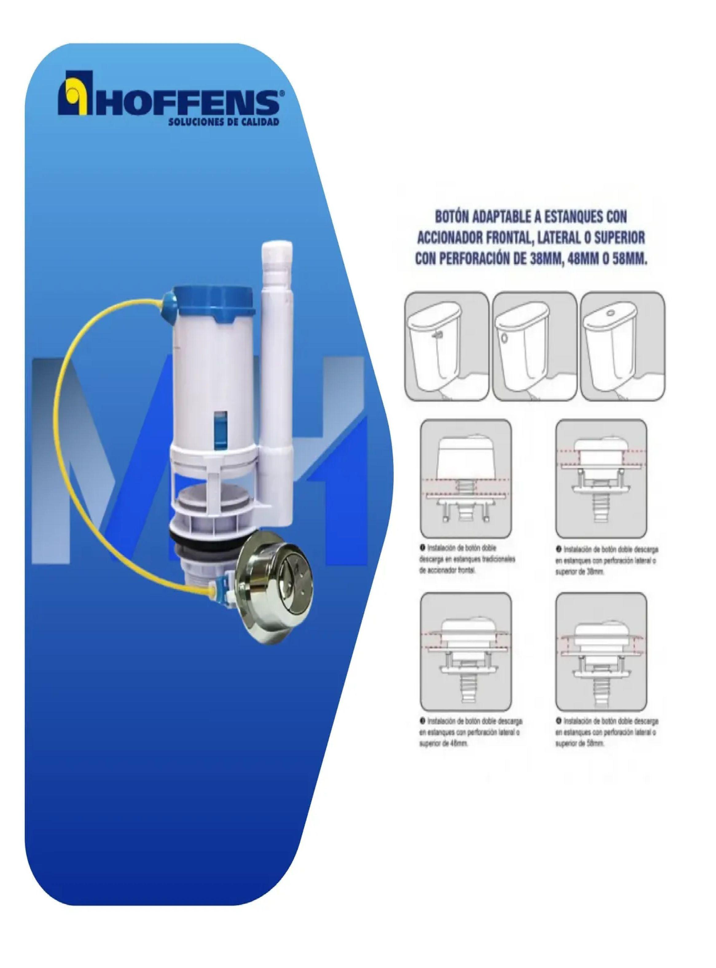 Valvula Doble Descarga Universal Boton Adaptable 38/48/58mm-2