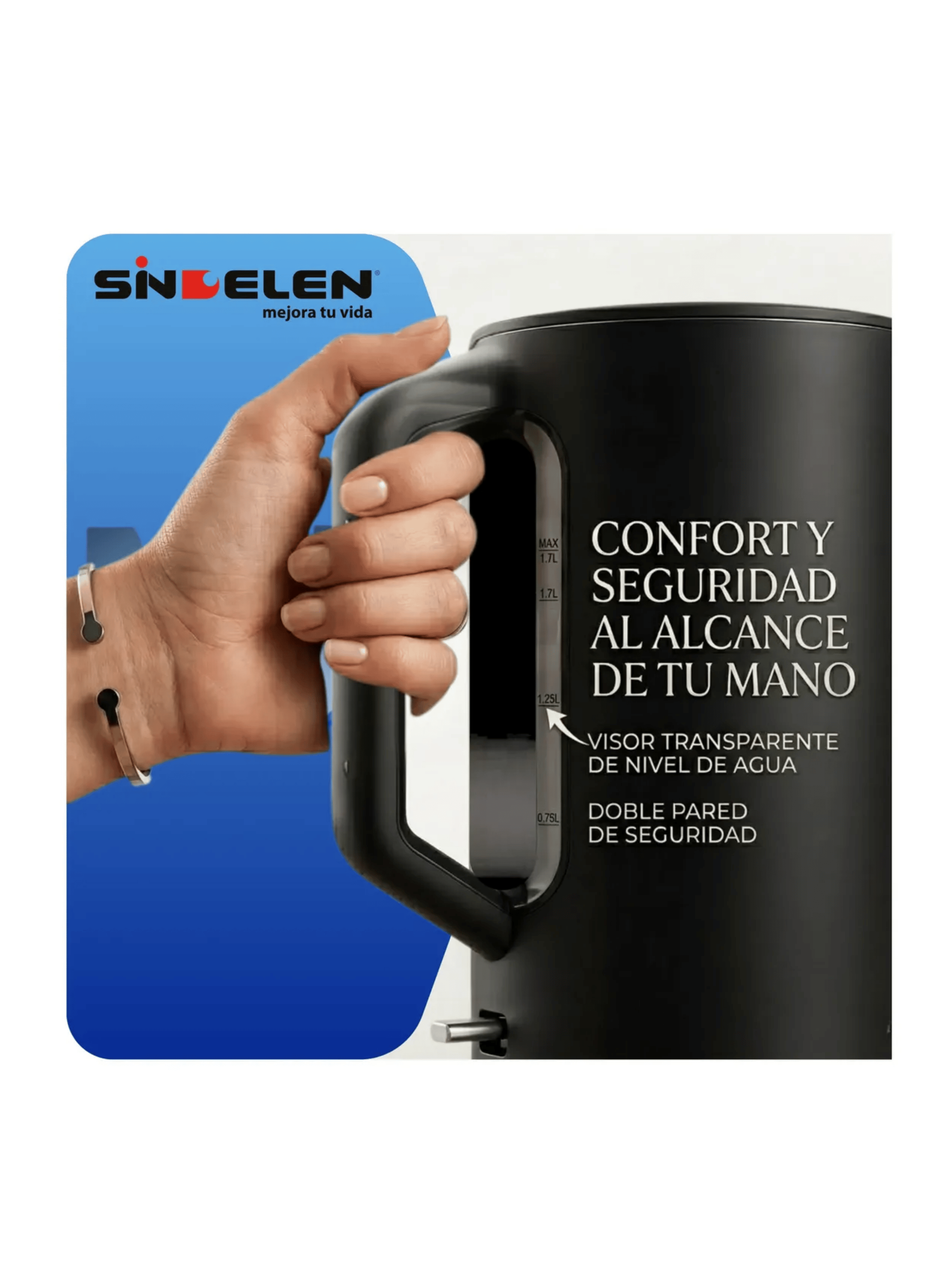 Hervidor Sindelen Scandi Design 1 7 L Matte Control Strix-2