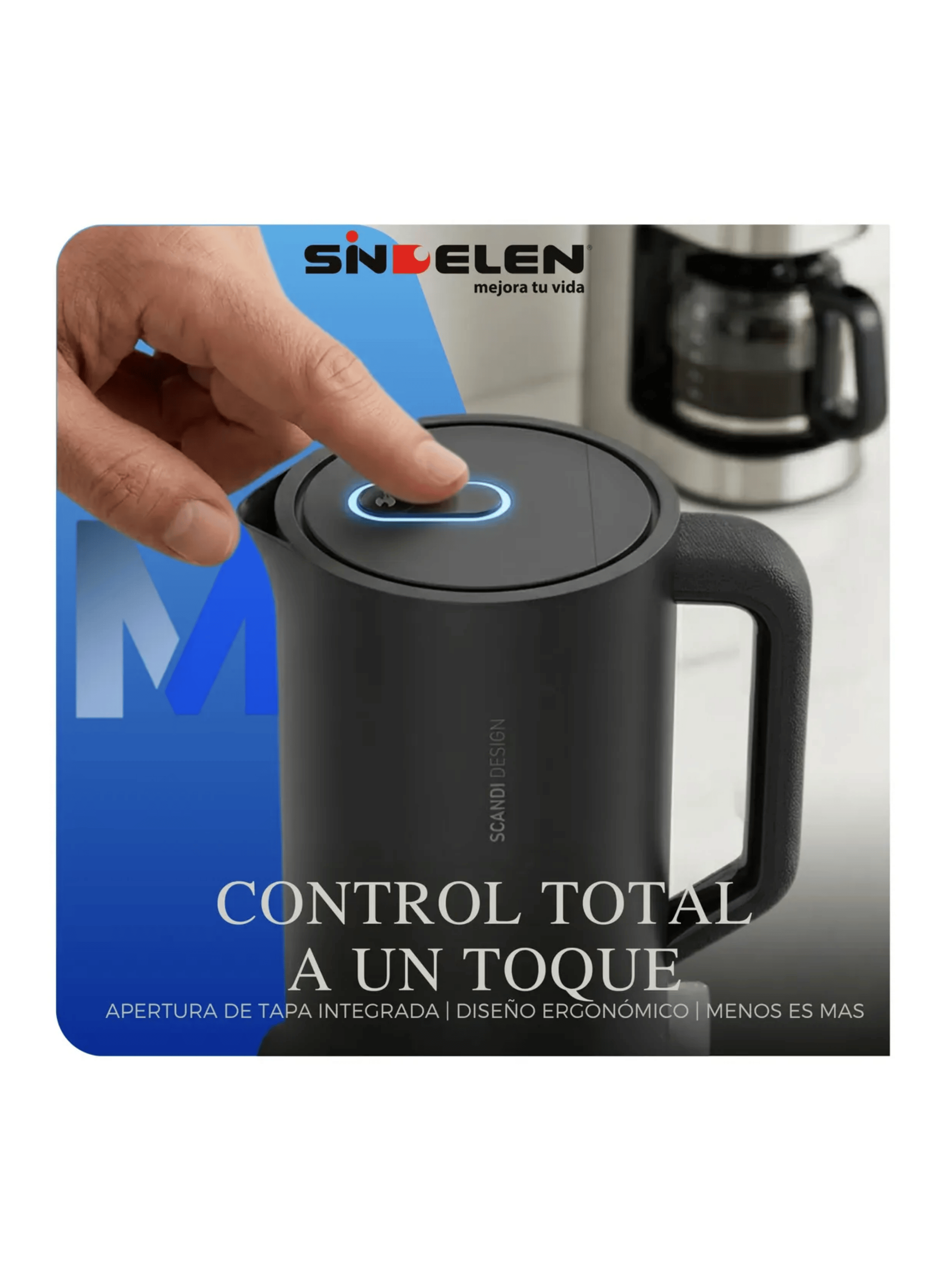 Hervidor Sindelen Scandi Design 1 7 L Matte Control Strix-3