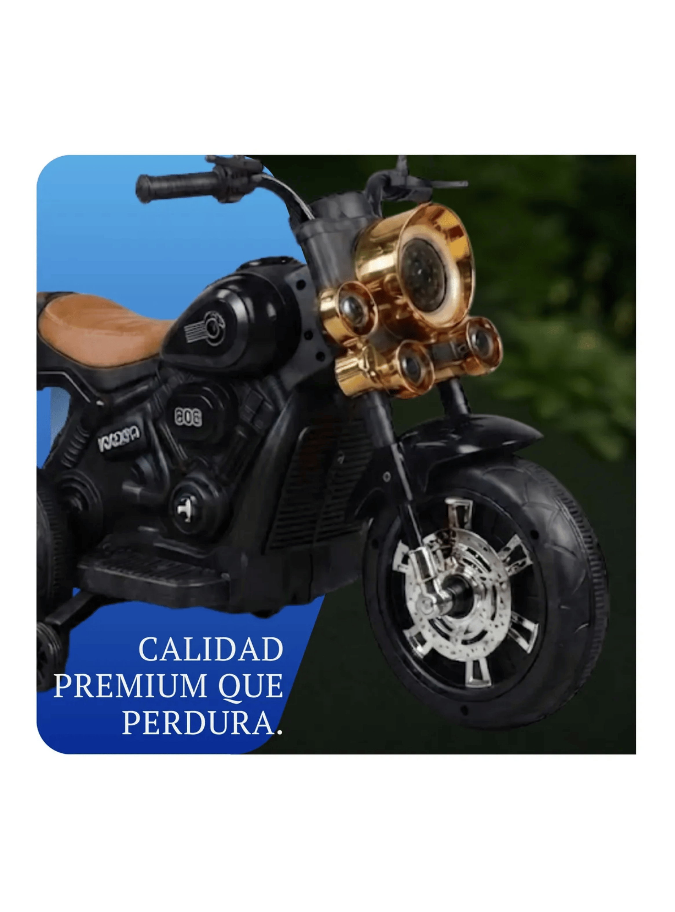 Moto Electrica Infantil 3 Ruedas Estilo Chopper Bateria-4