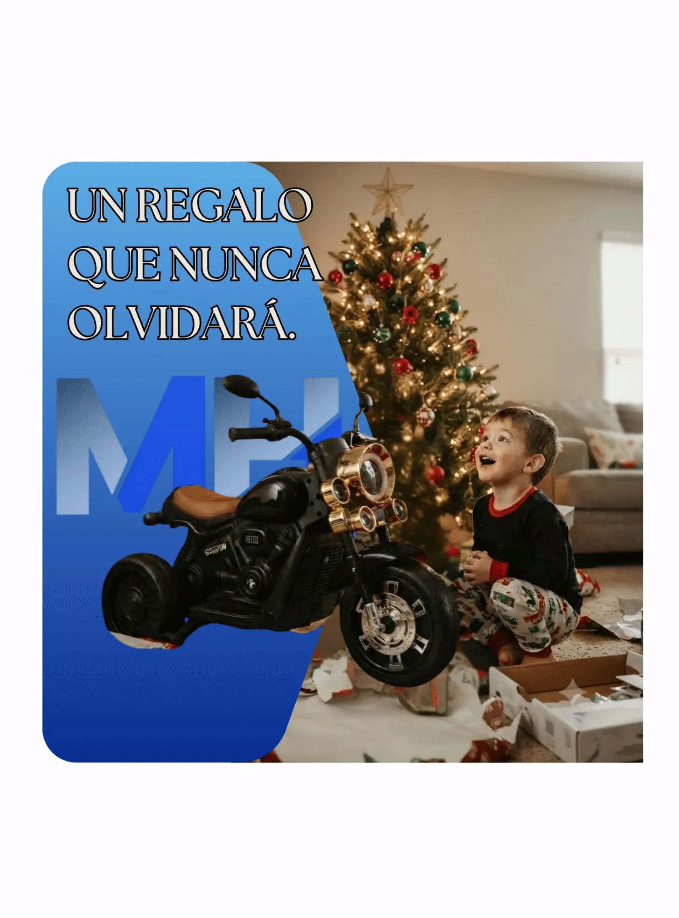 Moto Electrica Infantil 3 Ruedas Estilo Chopper Bateria-6