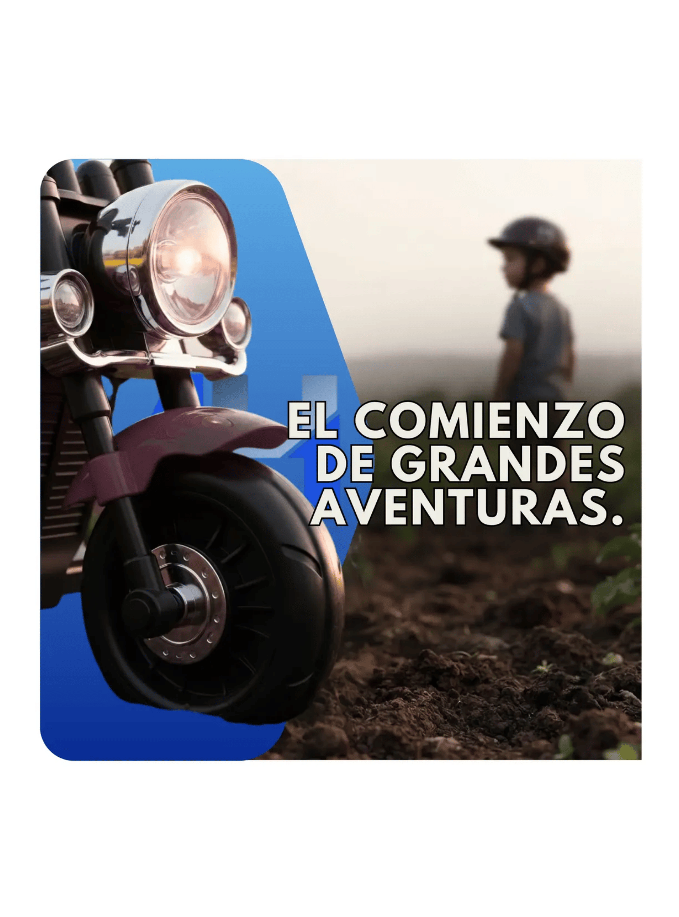 Moto Electrica Infantil 3 Ruedas Estilo Chopper Bateria-7