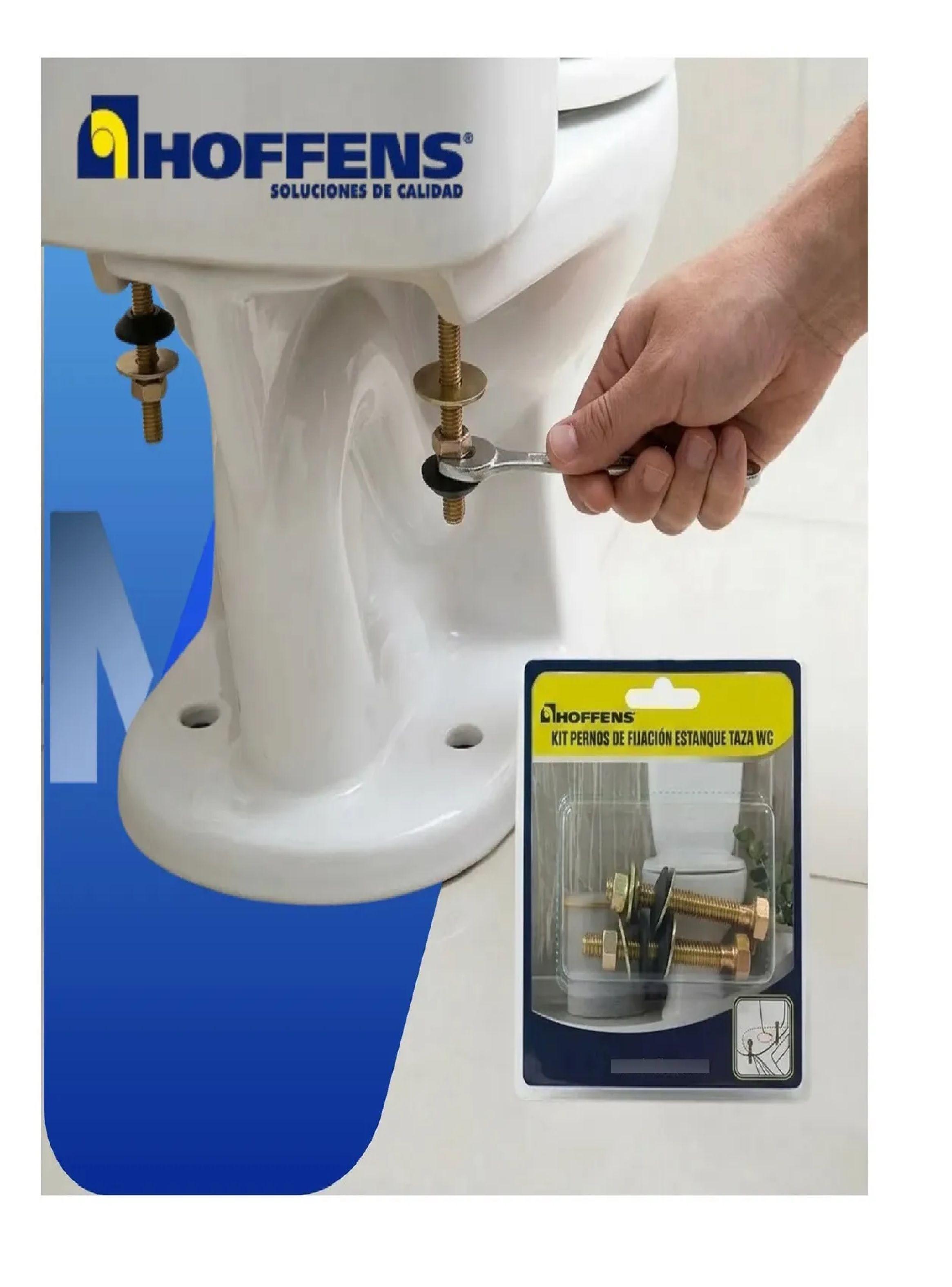 Kit Pernos Fijacion Estanque A Taza Wc Acero Zincado Blister-4
