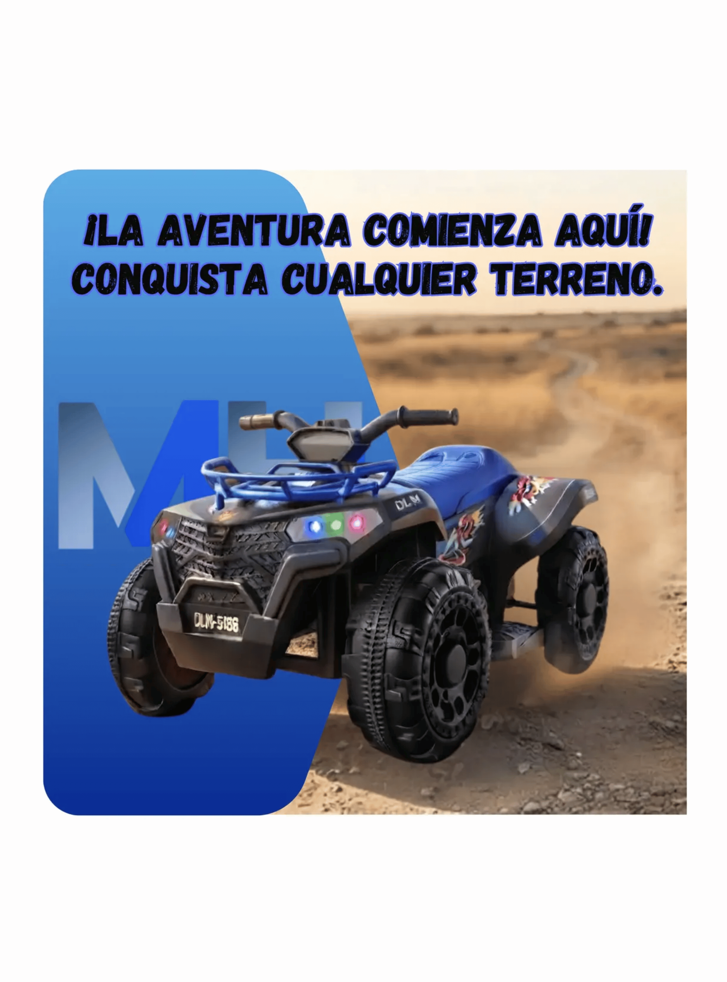 Cuatrimoto El ctrica Bater a 12v Para Ni os Todoterreno-4