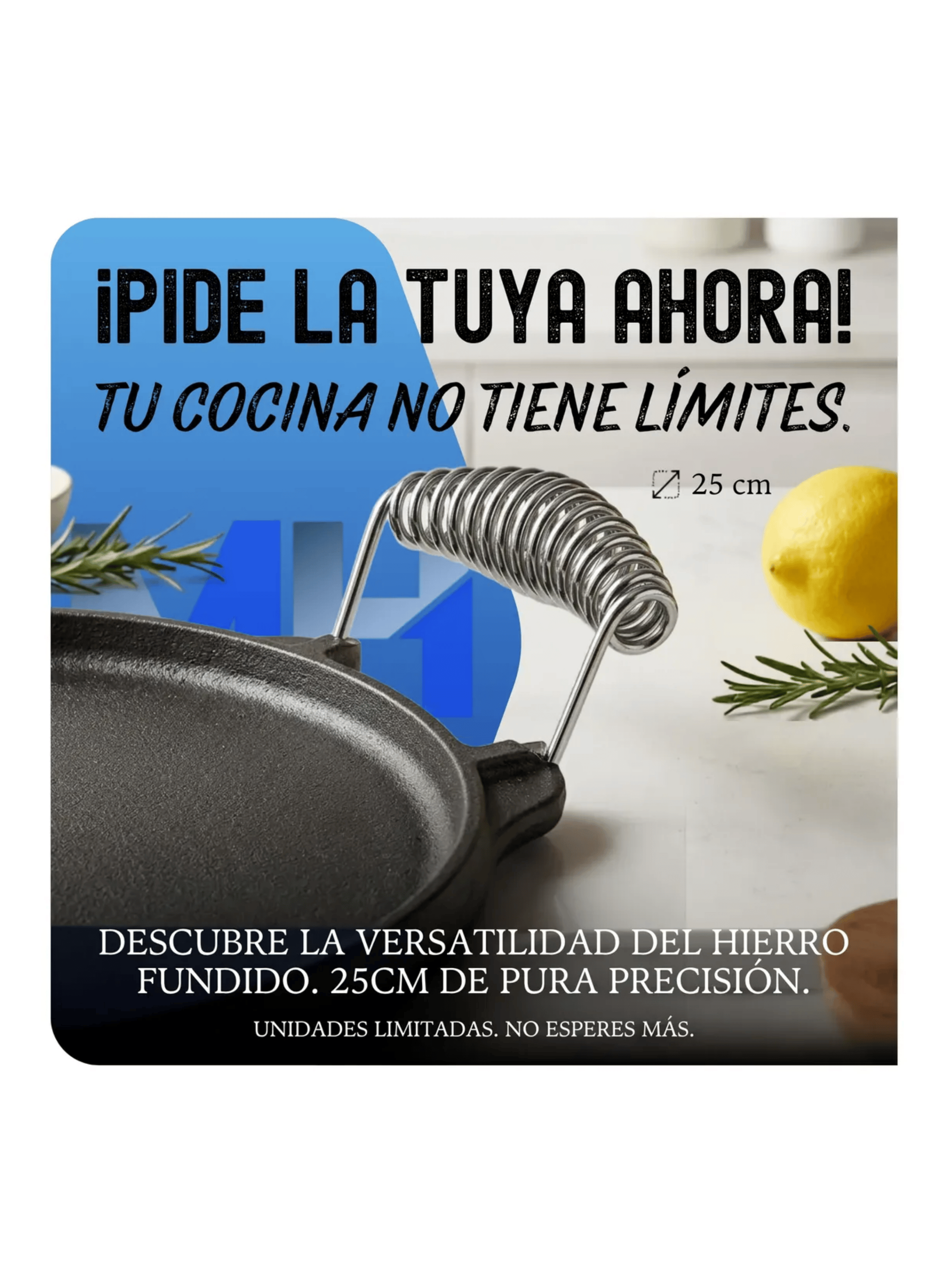 Plancha Churrasquera Reversible Fierro Fundido 32cm Asas-2