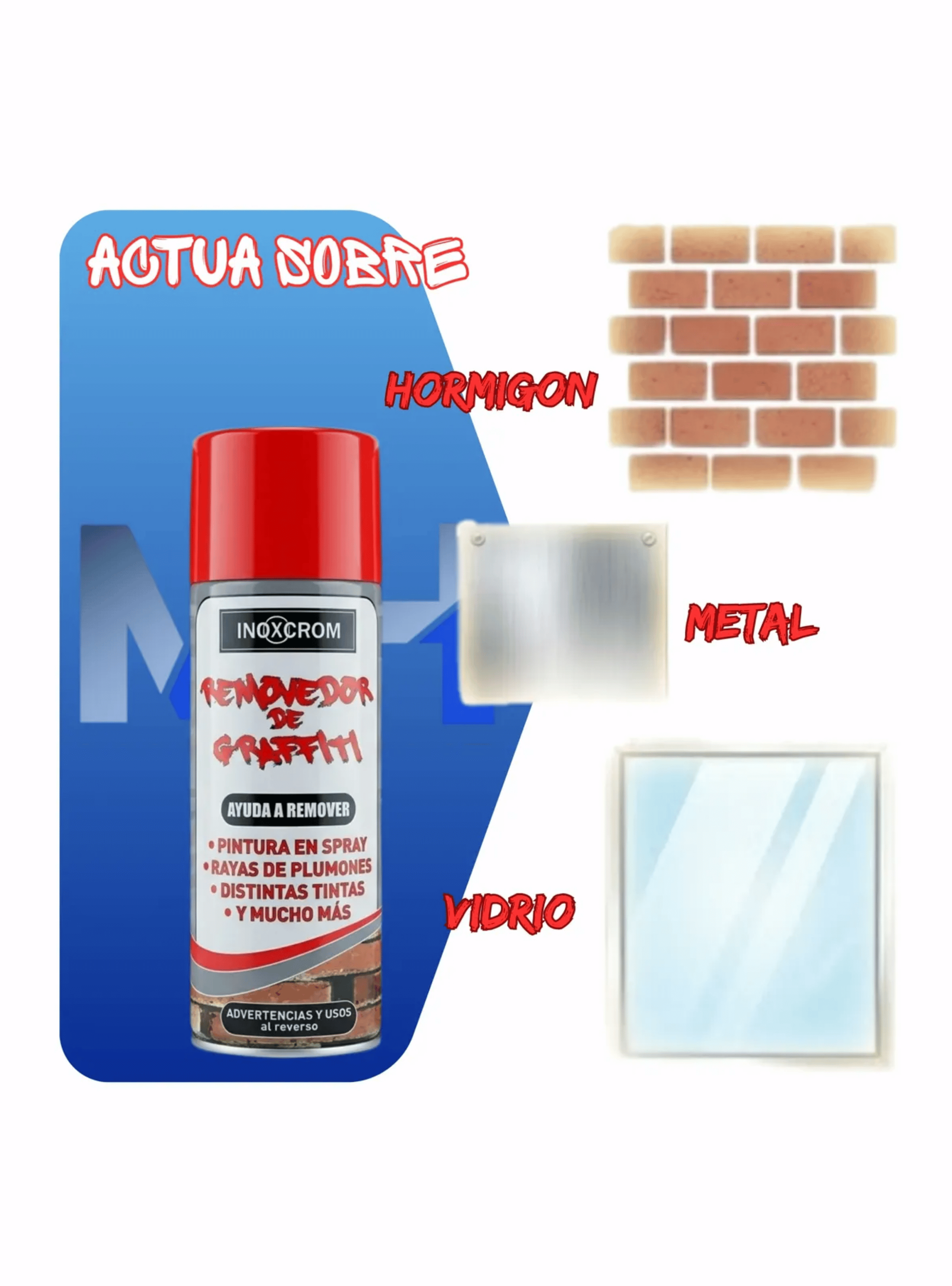 Removedor De Graffiti En Spray Inoxcrom Limpiador Pintura-2