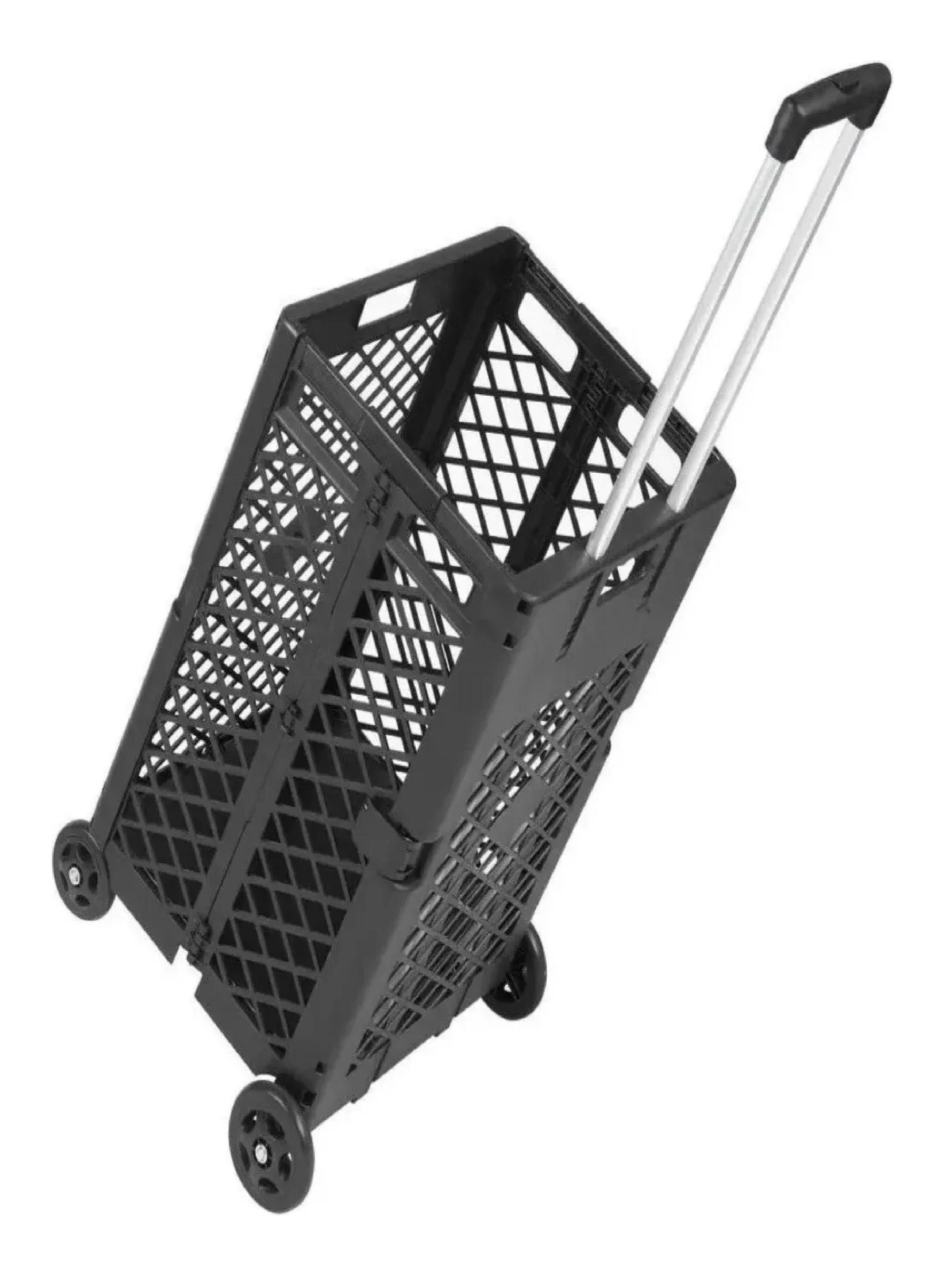Carrito De Compras Plegable 4 Ruedas Hasta 30kg Multiuso-4