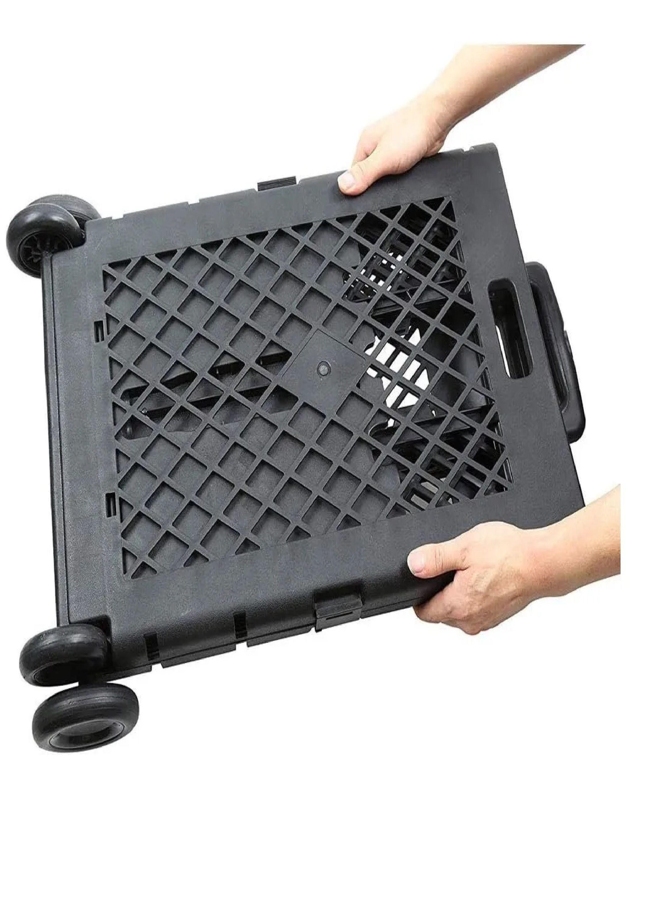 Carrito De Compras Plegable 4 Ruedas Hasta 30kg Multiuso-5