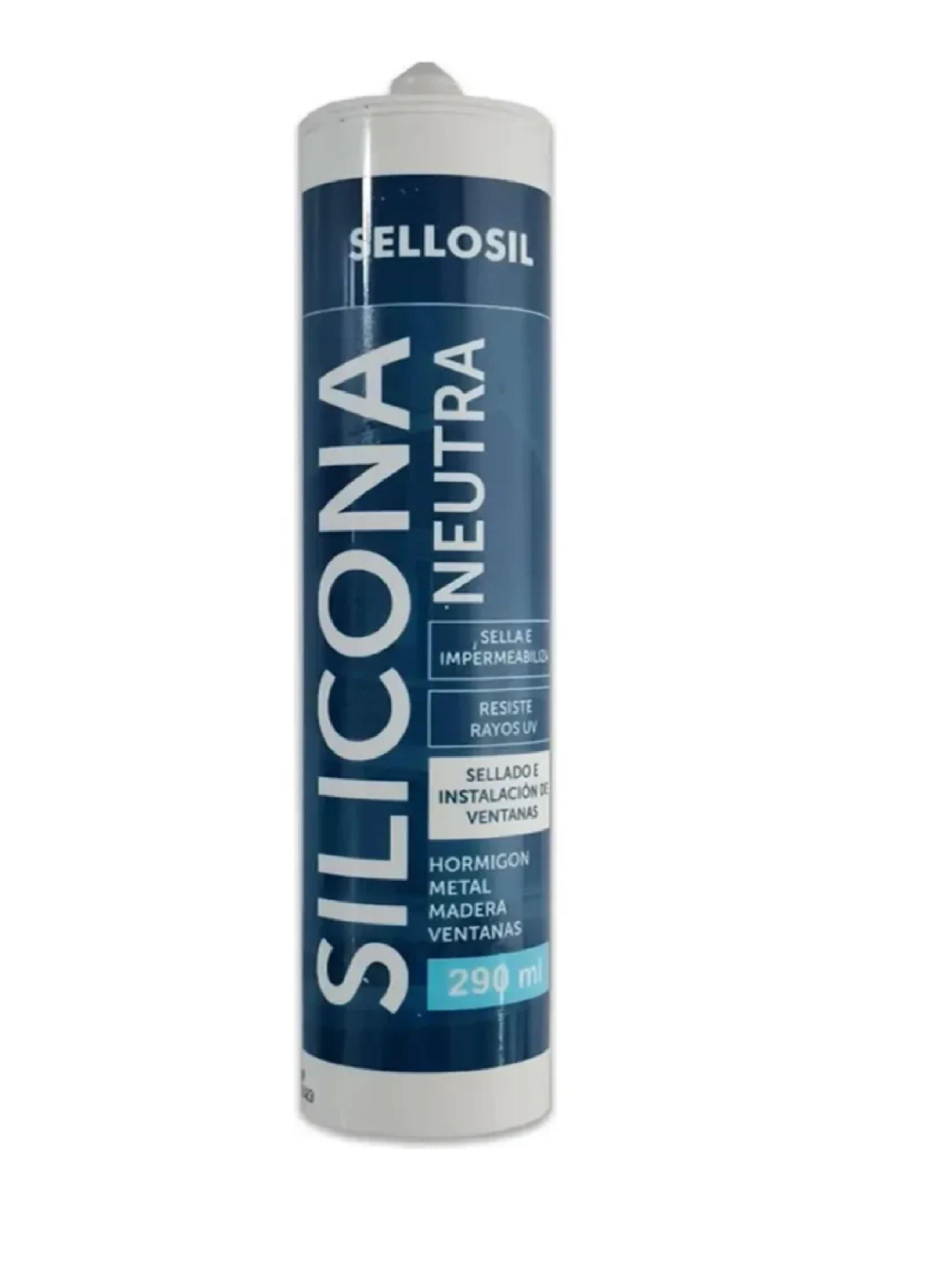 Silicona Neutra Negra Sellosil 300ml Multiuso Construcci n-0